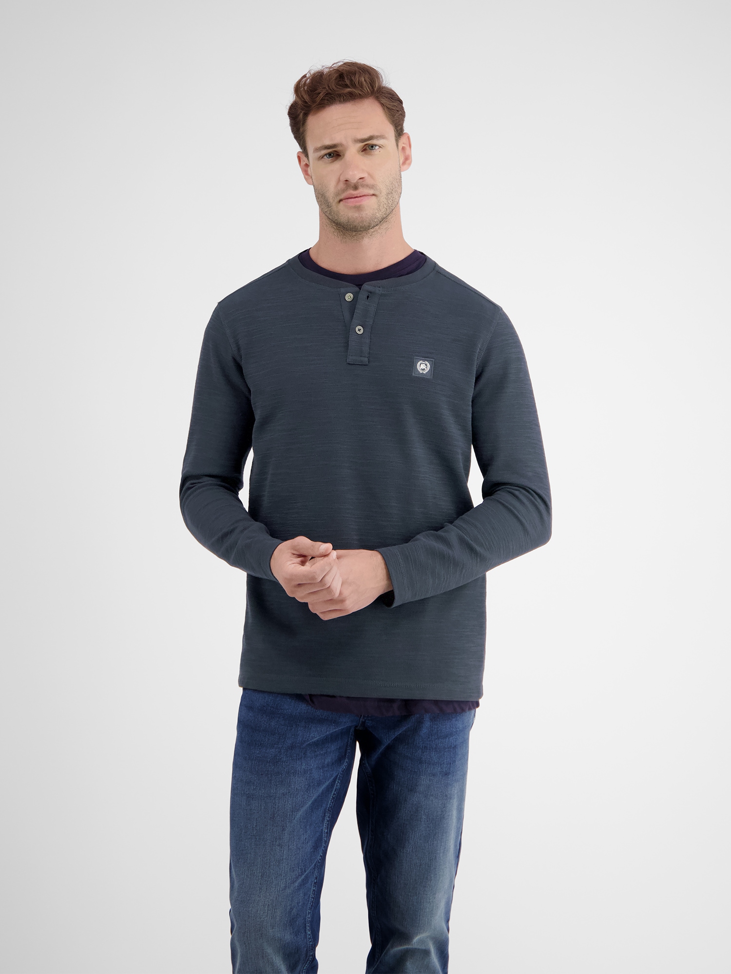 LERROS Henleyshirt »LERROS Serafinoshirt für Herren« LERROS Henleyshirt »LERROS Serafinoshirt für Herren« von Lerros