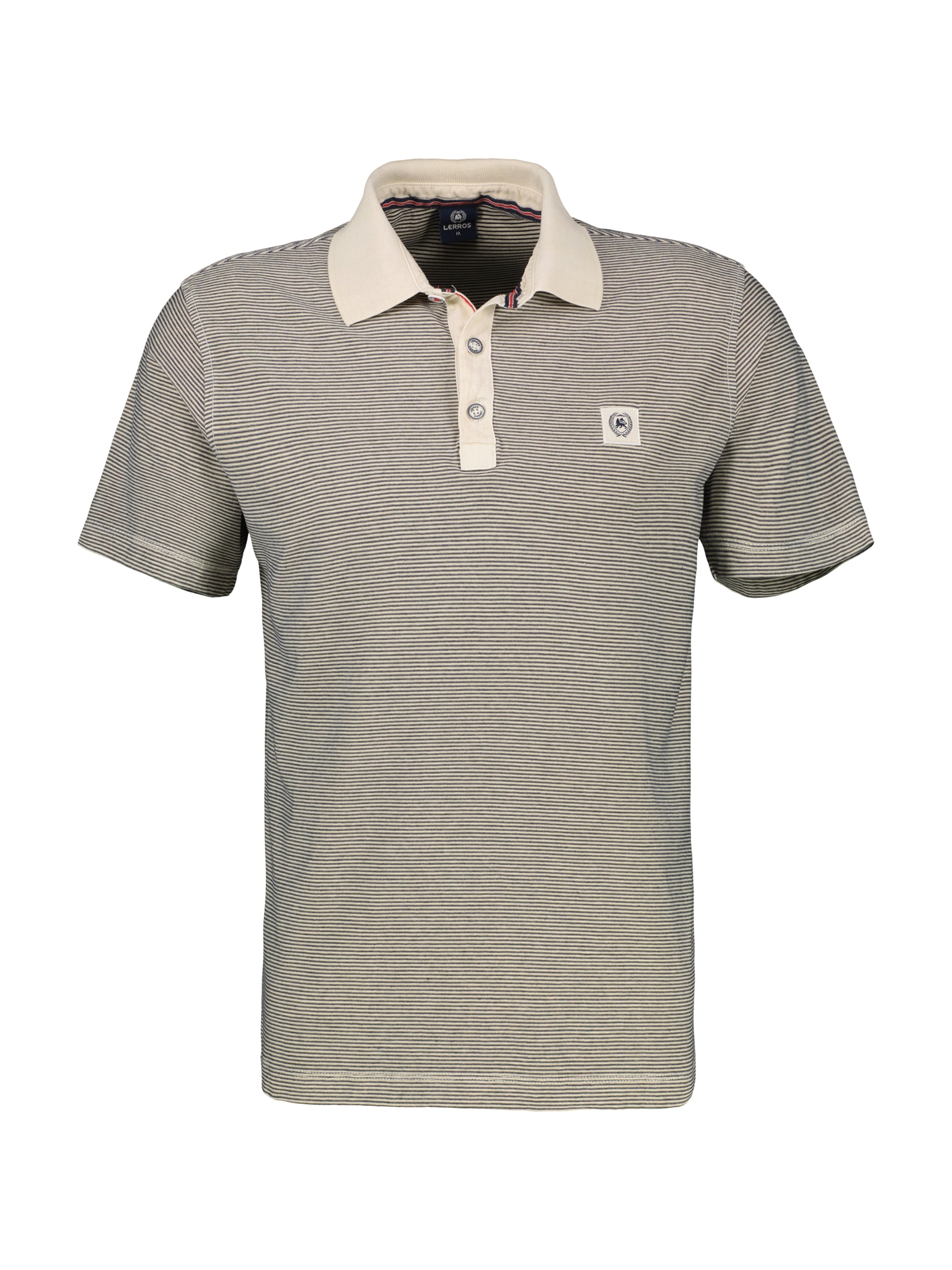 LERROS Kurzarmshirt, mit Logostickerei auf der Brust von Lerros