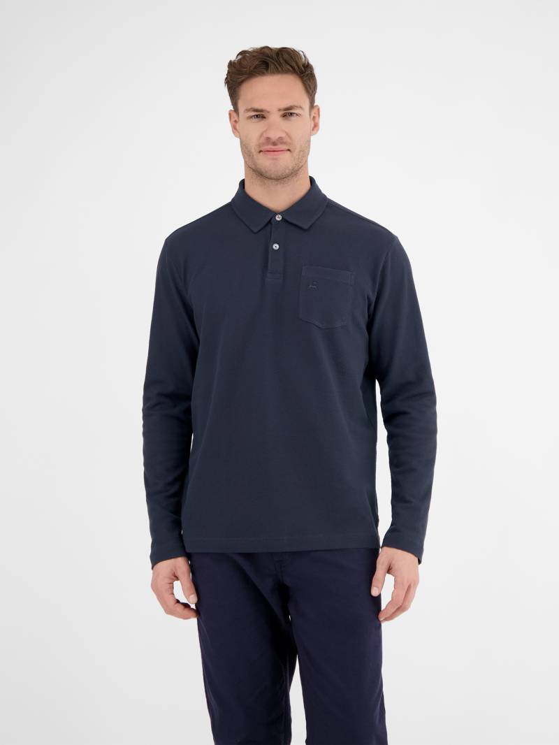 LERROS Langarm-Poloshirt, mit Logo Stickerei von Lerros