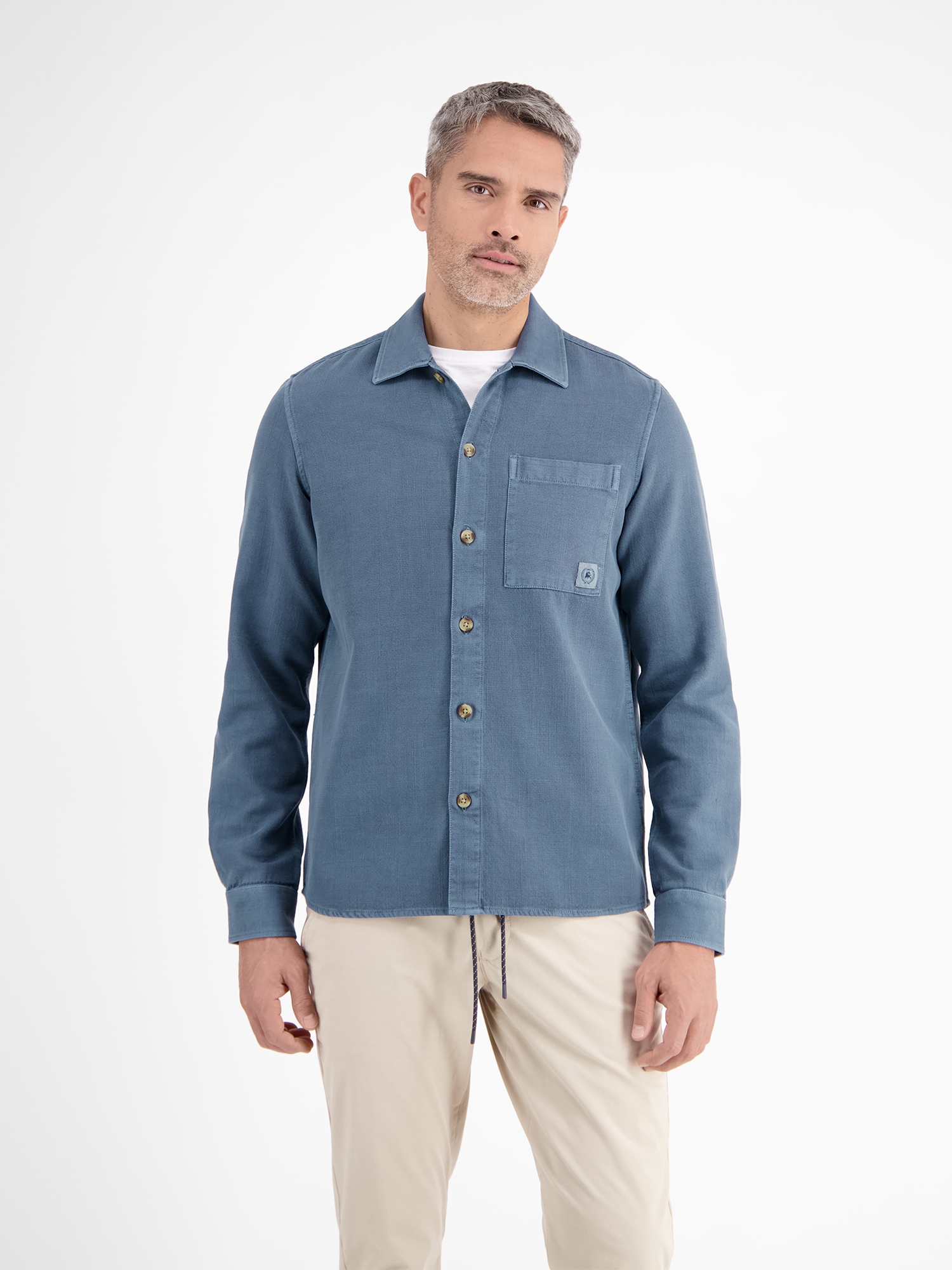 LERROS Langarmhemd »LERROS Hemdjacke in kerniger Struktur« LERROS Langarmhemd »LERROS Hemdjacke in kerniger Struktur« von Lerros