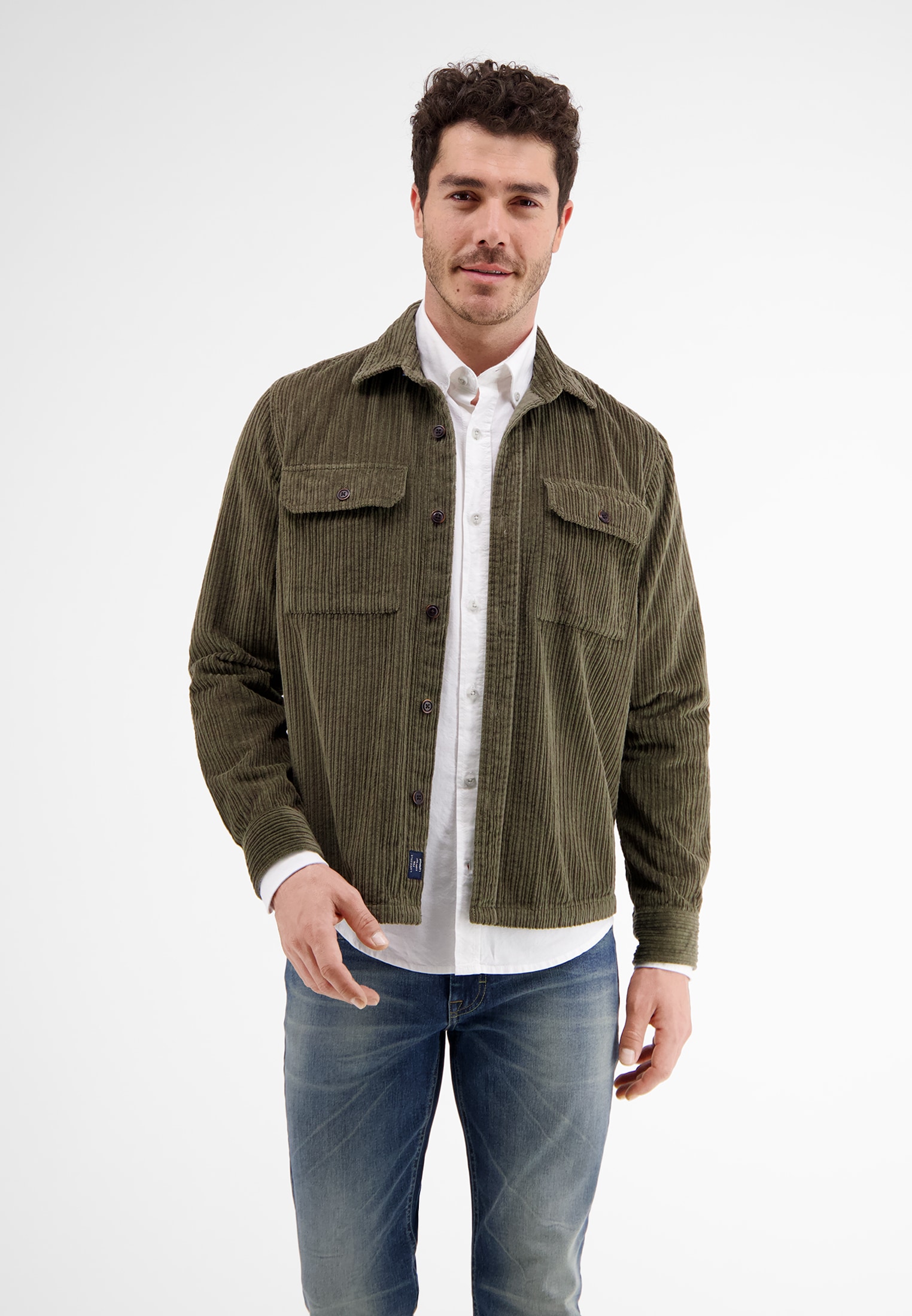 LERROS Langarmhemd »LERROS Overshirt *Corduroy*« von Lerros