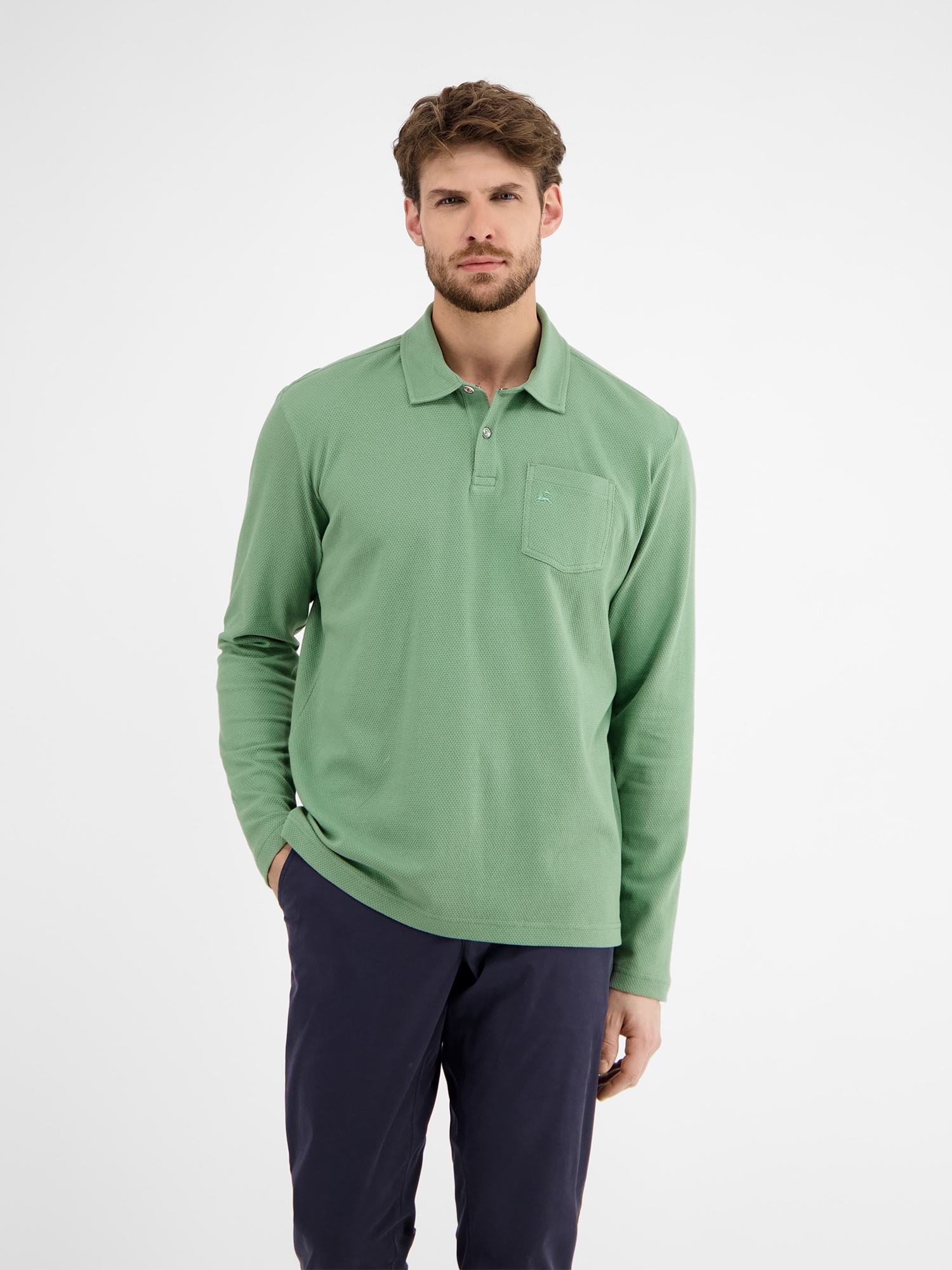 LERROS Langarmshirt »LERROS Herren Langarmpolo in Waffel-Piqué« LERROS Langarmshirt »LERROS Herren Langarmpolo in Waffel-Piqué« von Lerros