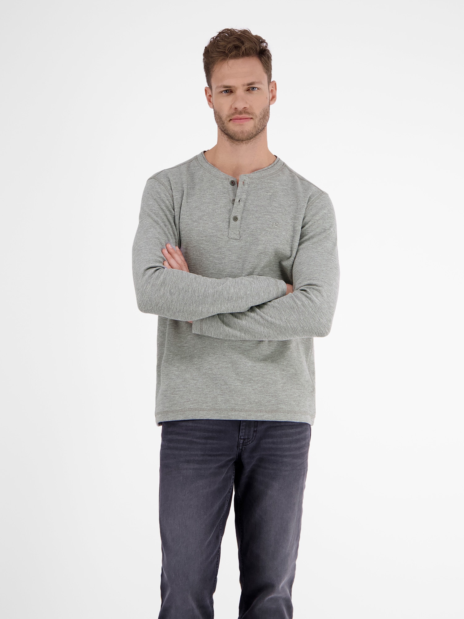 LERROS Langarmshirt »LERROS Serafino in Strukturqualität« LERROS Langarmshirt »LERROS Serafino in Strukturqualität« von Lerros