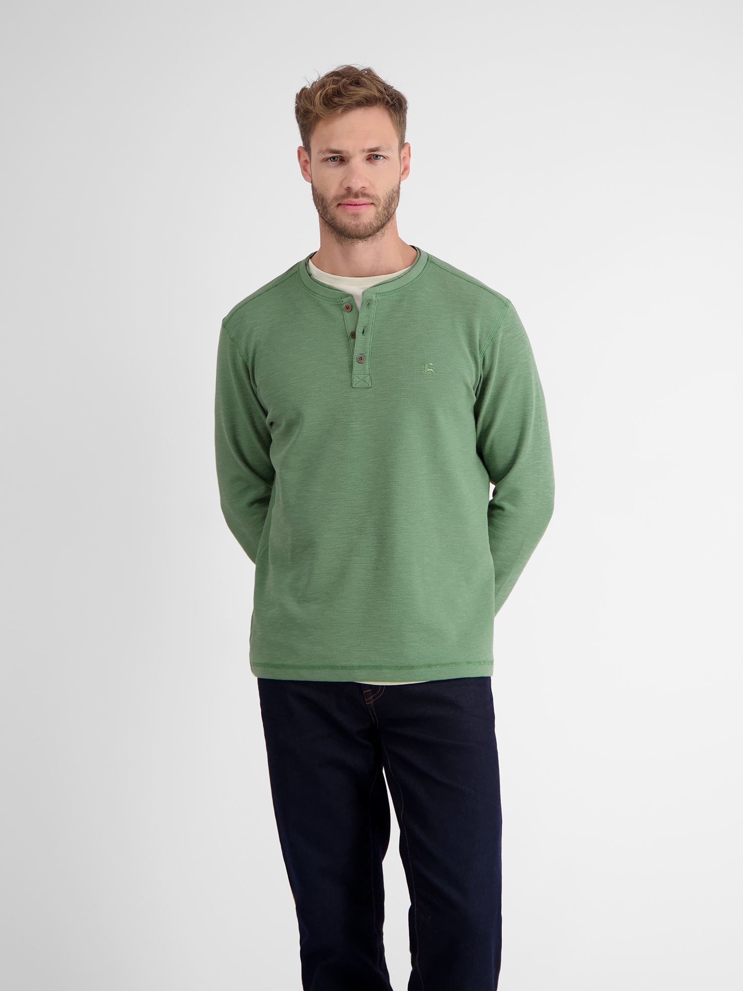 LERROS Langarmshirt »LERROS Serafino in Strukturqualität« LERROS Langarmshirt »LERROS Serafino in Strukturqualität« von Lerros