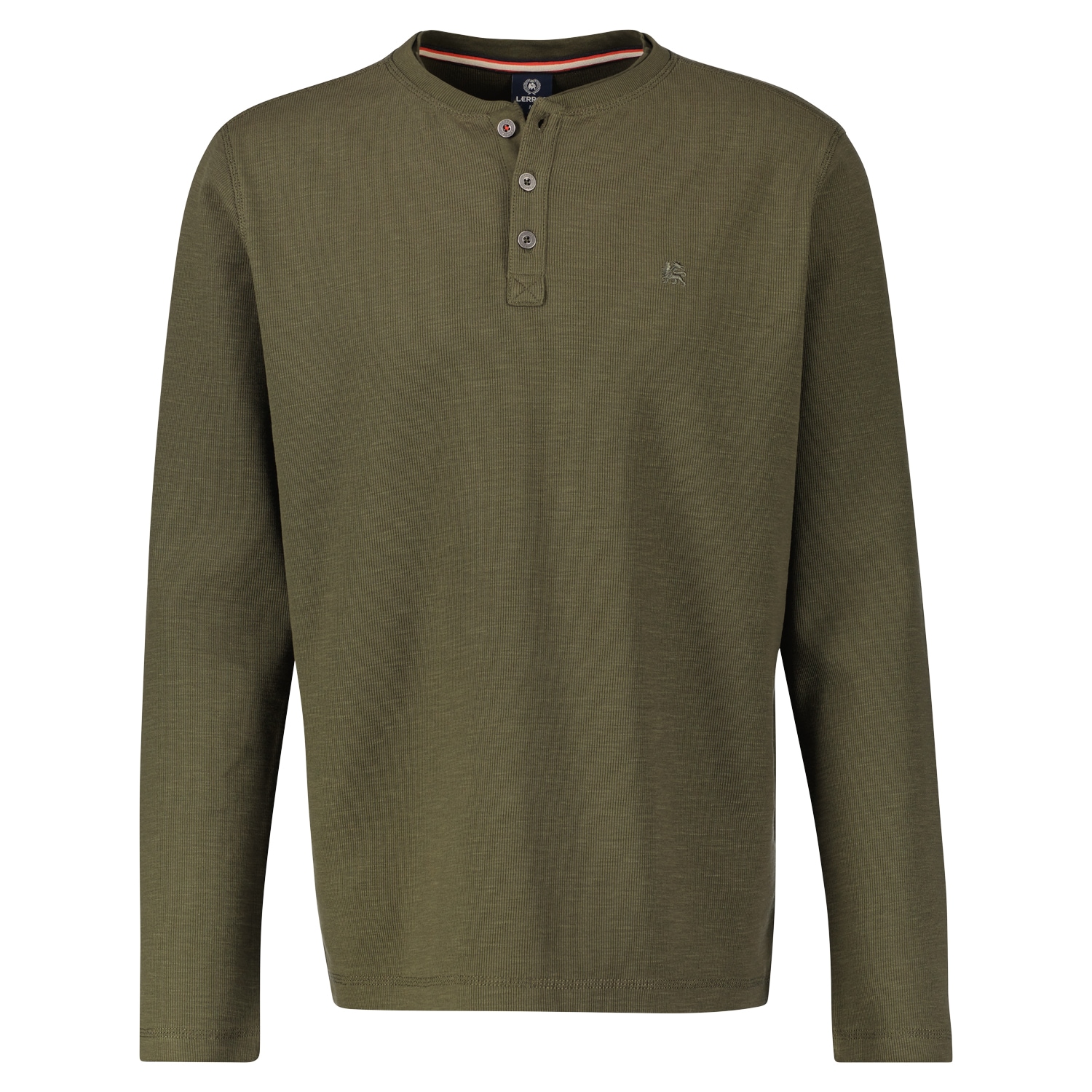 LERROS Langarmshirt »SERAFINO«, Kragen mit Knopfleiste und Stickerei LERROS Langarmshirt »SERAFINO«, Kragen mit Knopfleiste und Stickerei von Lerros