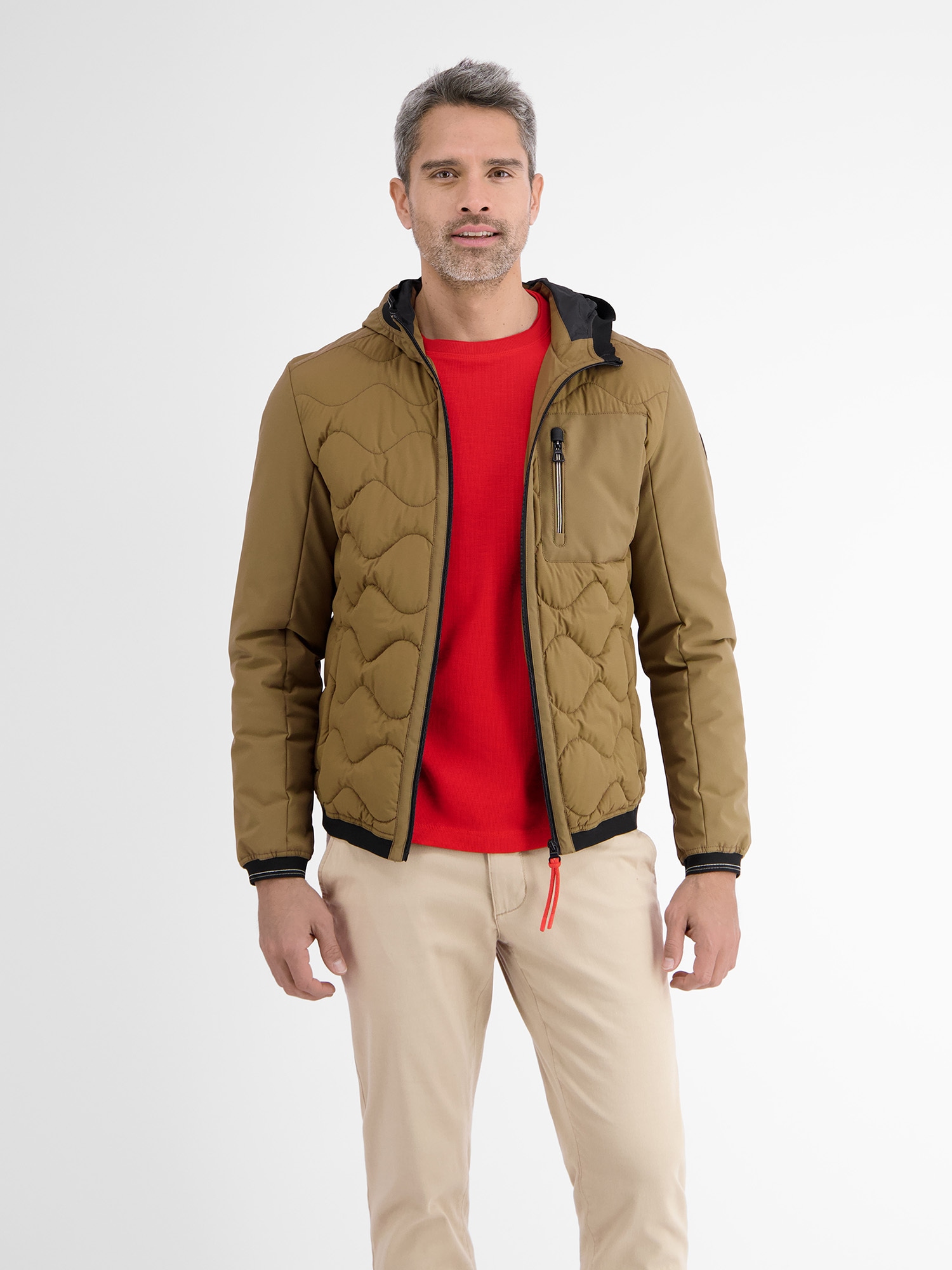 LERROS Outdoorjacke »LERROS Softshell-Hybrid Blouson«, mit Kapuze, Windabweisend von Lerros