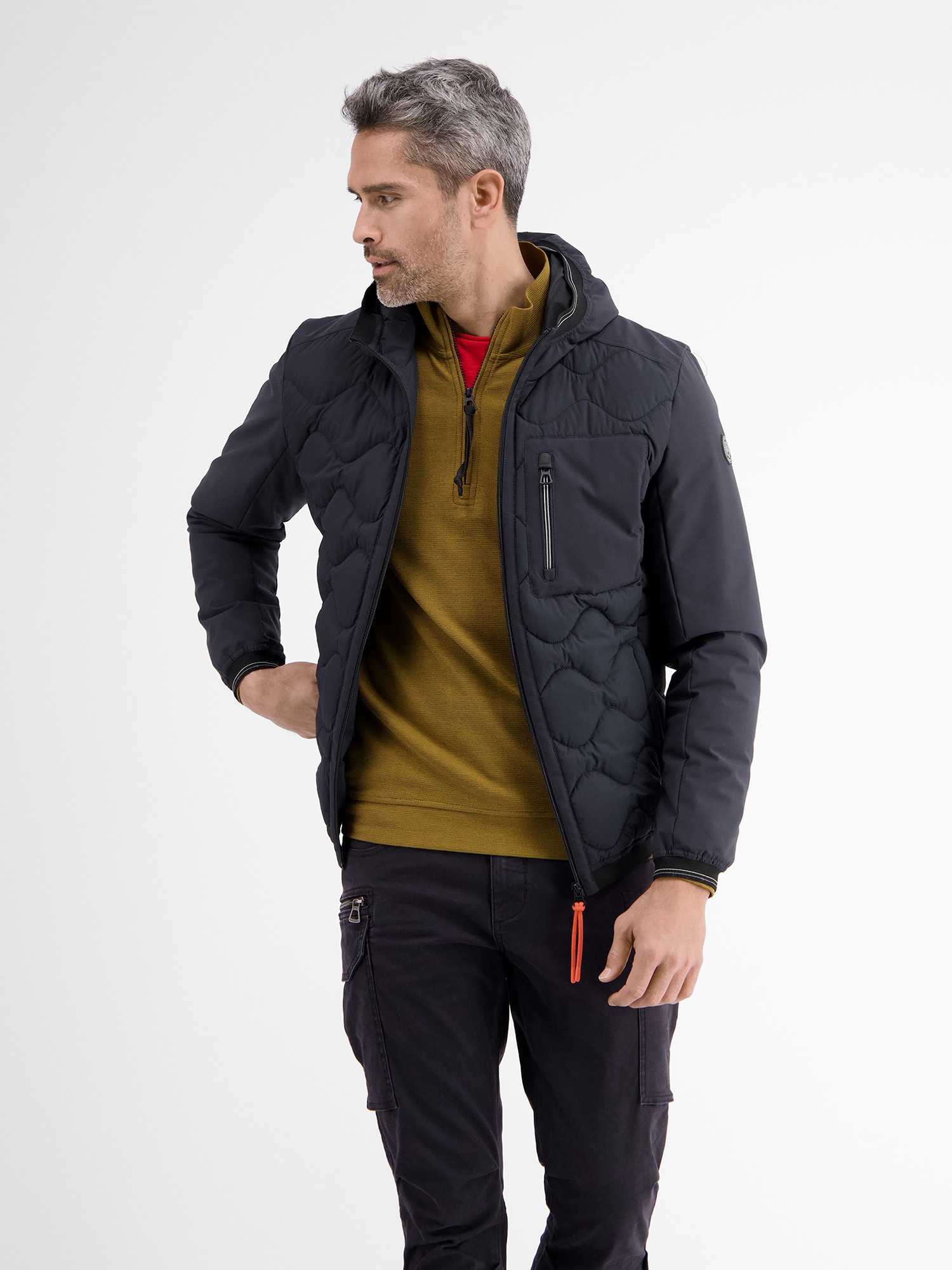 LERROS Outdoorjacke »LERROS Softshell-Hybrid Blouson«, mit Kapuze, Windabweisend von Lerros