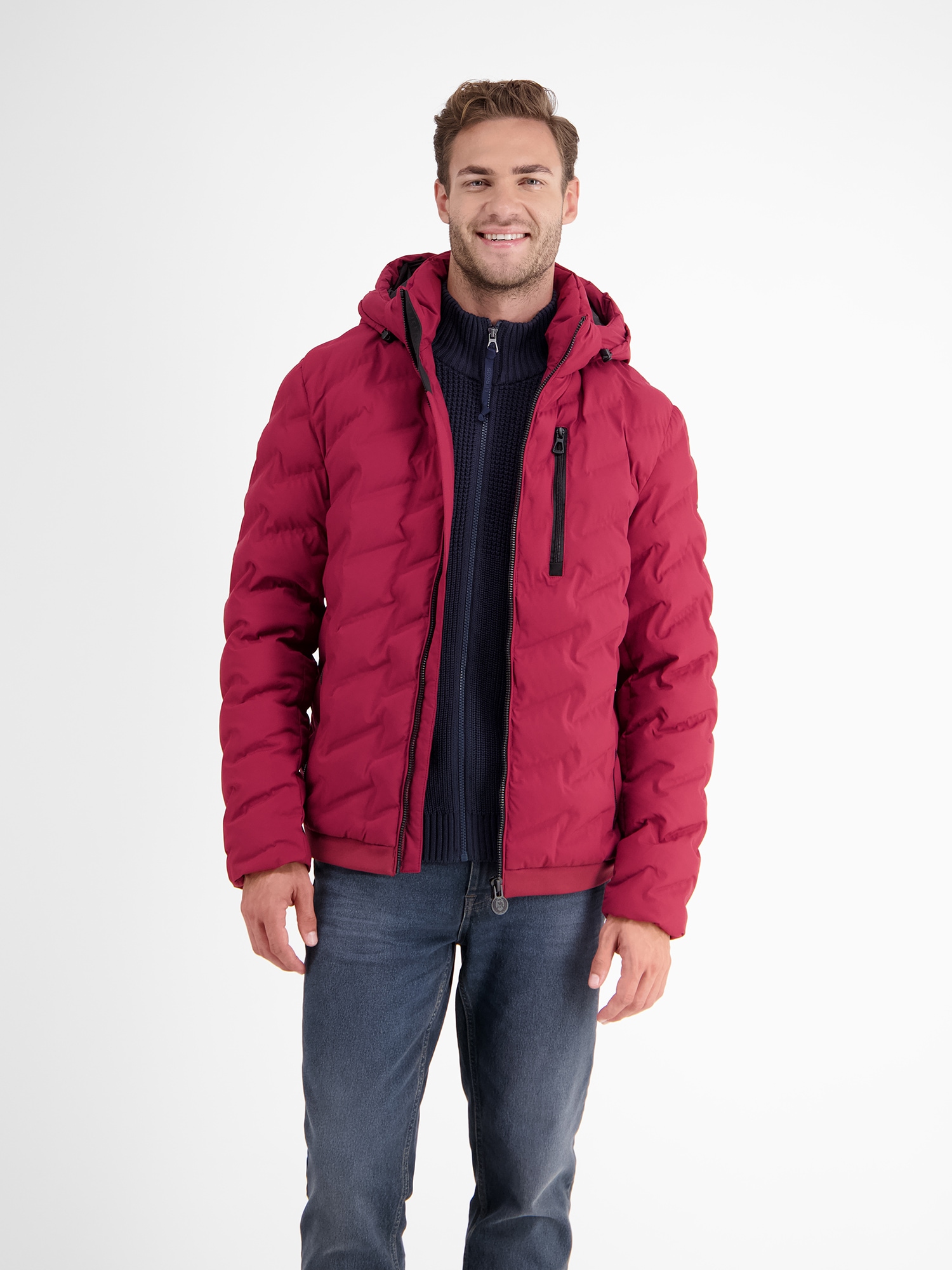 LERROS Outdoorjacke »LERROS Sportive Funktions-Steppjacke für Herren«, mit Kapuze, Wasser- und windabweisend von Lerros