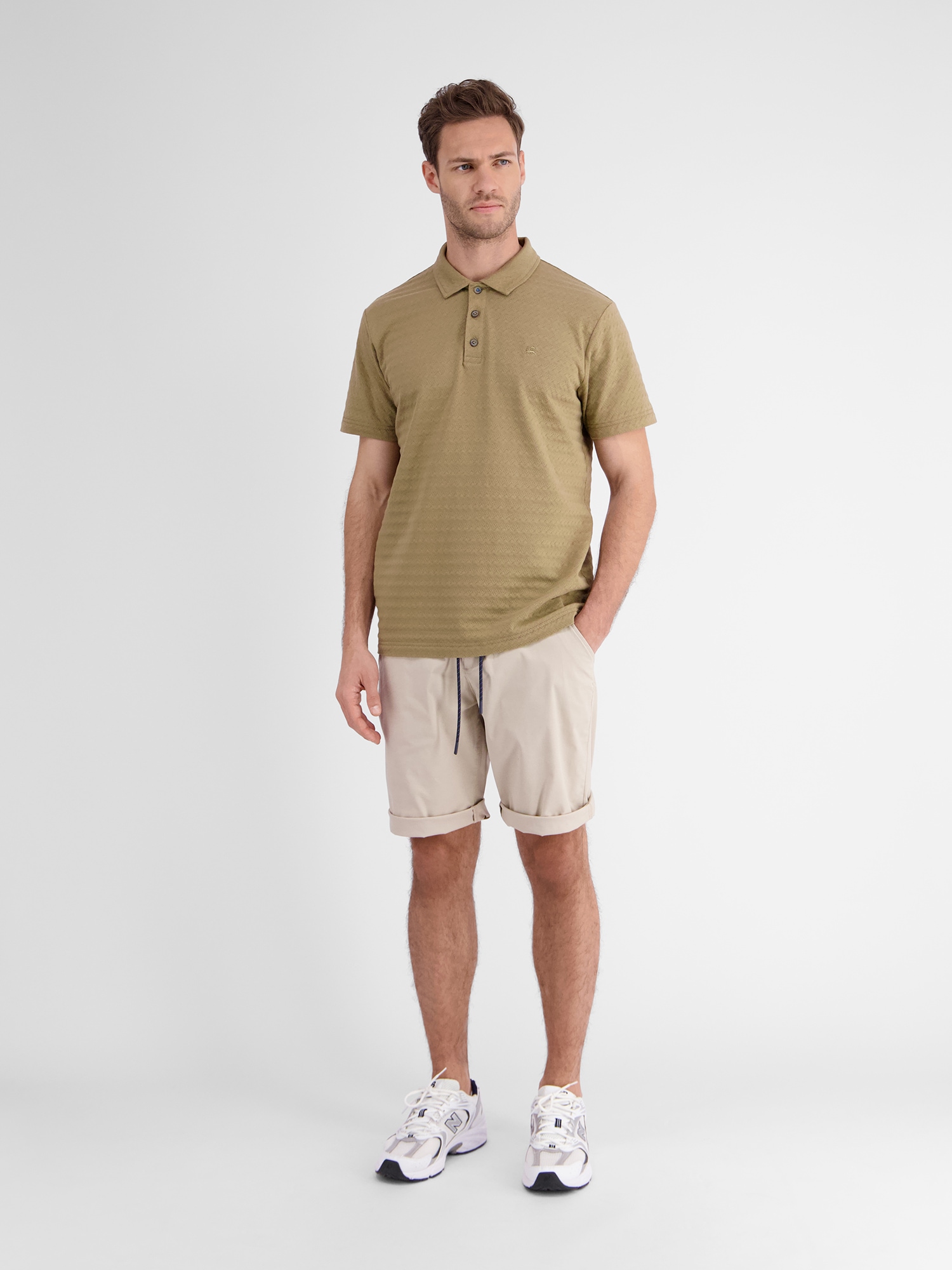 LERROS Poloshirt »LERROS Herren Poloshirt, tonal-sommerlich gemustert« von Lerros