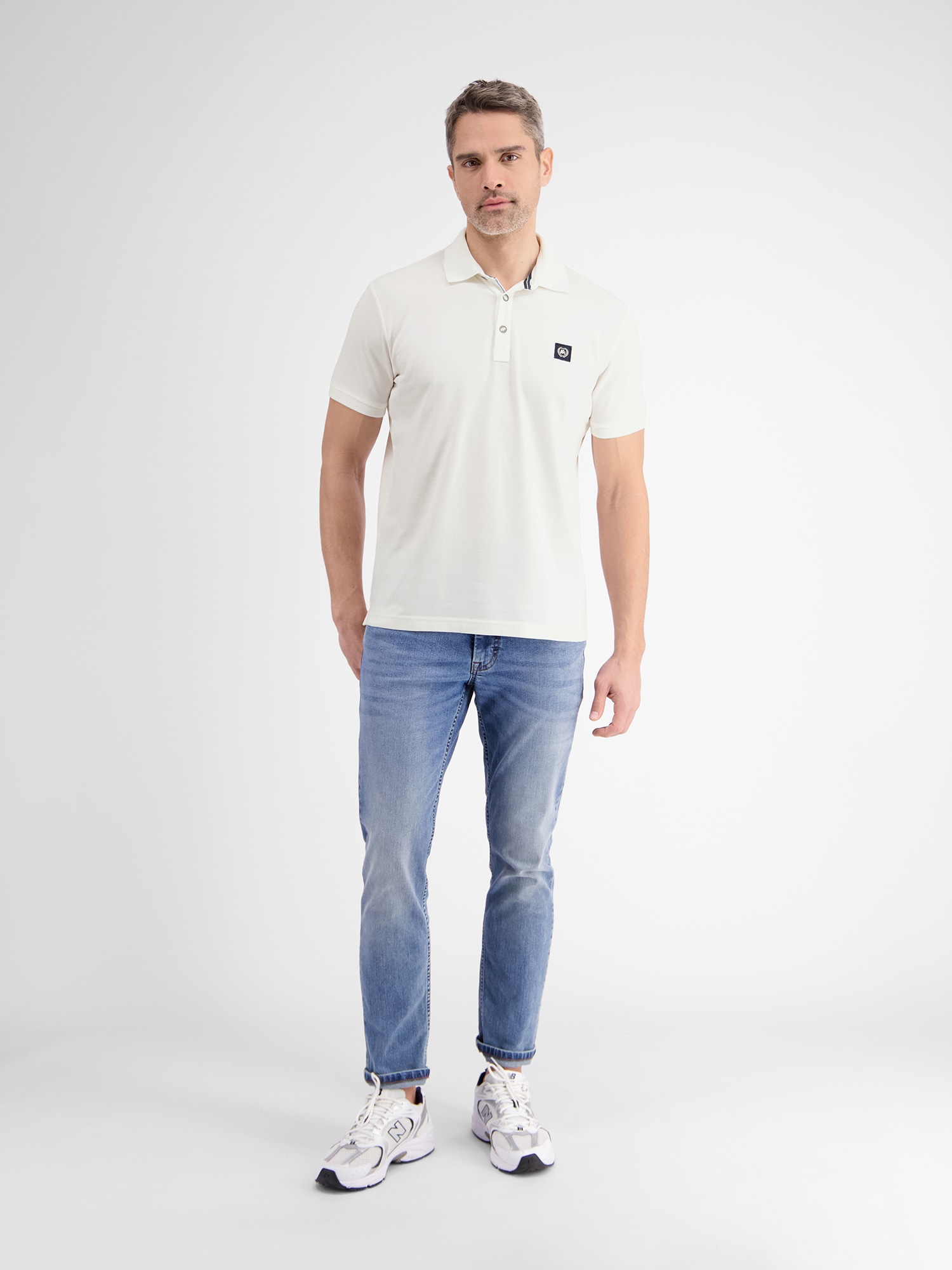 LERROS Poloshirt »LERROS Herren Poloshirt mit Stretchanteil, unifarben« von Lerros