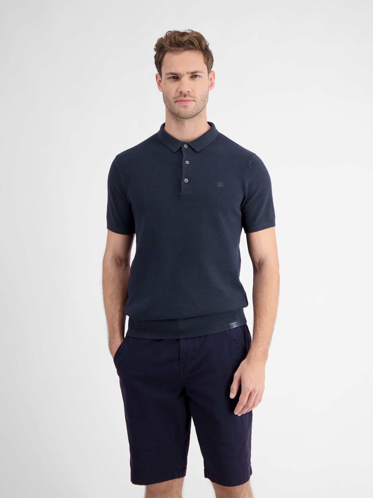 LERROS Poloshirt »LERROS Leichtes Strickpoloshirt für Herren« von Lerros