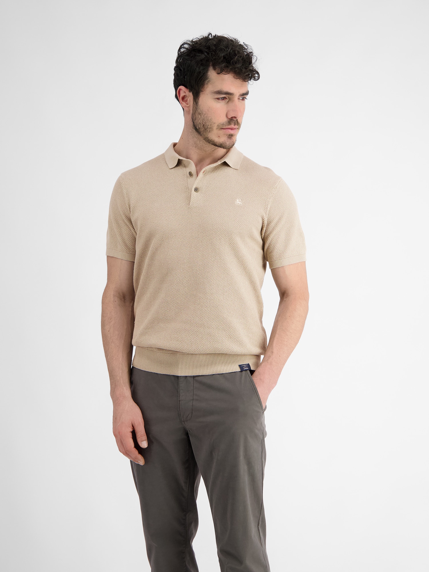 LERROS Poloshirt »LERROS Leichtes Strickpoloshirt für Herren« von Lerros