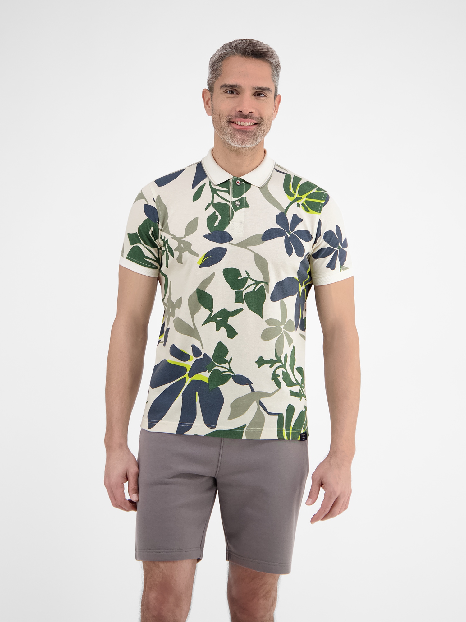 LERROS Poloshirt »LERROS Poloshirt, sommerlich-floral gemustert« LERROS Poloshirt »LERROS Poloshirt, sommerlich-floral gemustert« von Lerros
