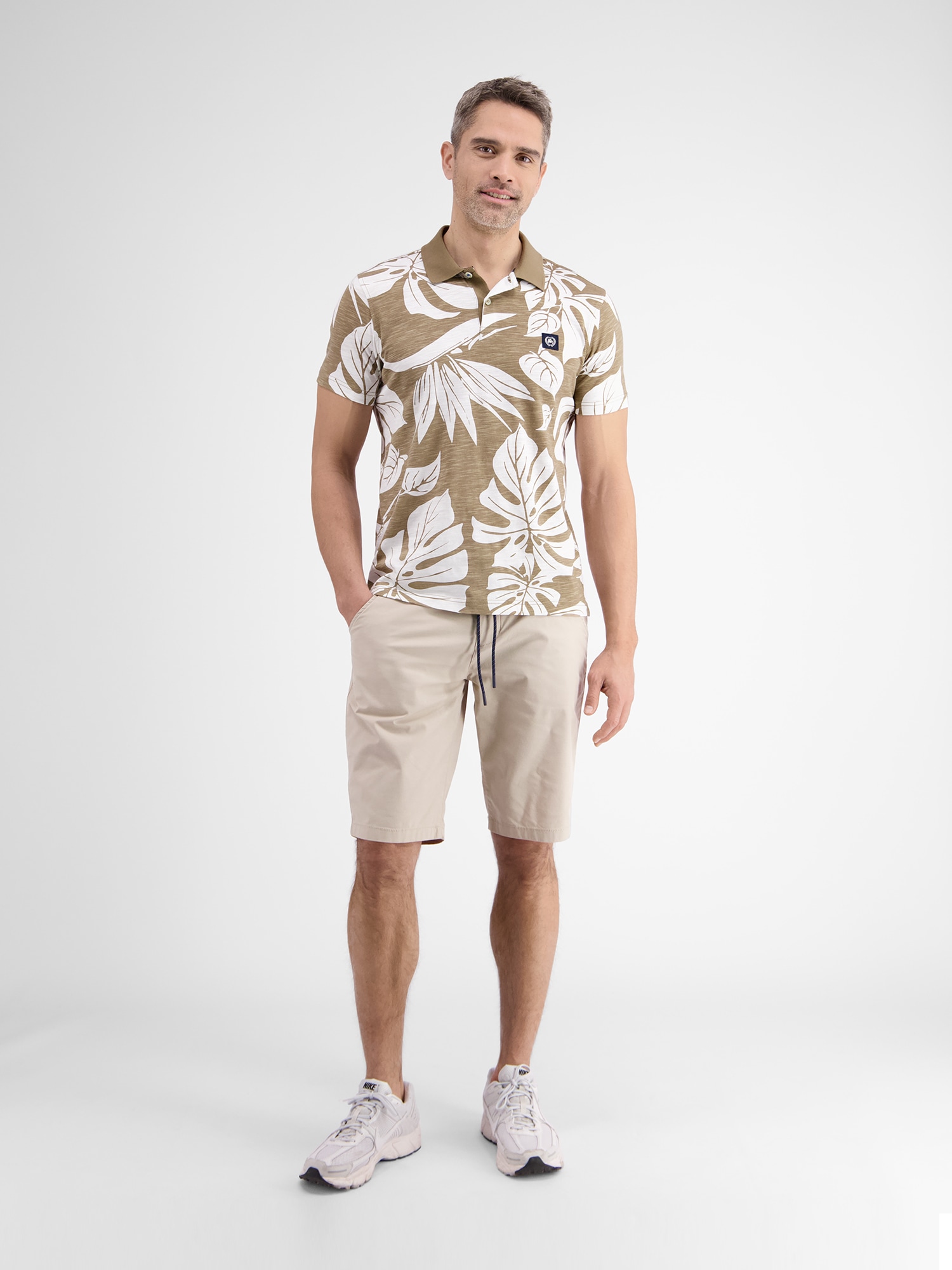 LERROS Poloshirt »LERROS Poloshirt im Hawaiian-Style« von Lerros