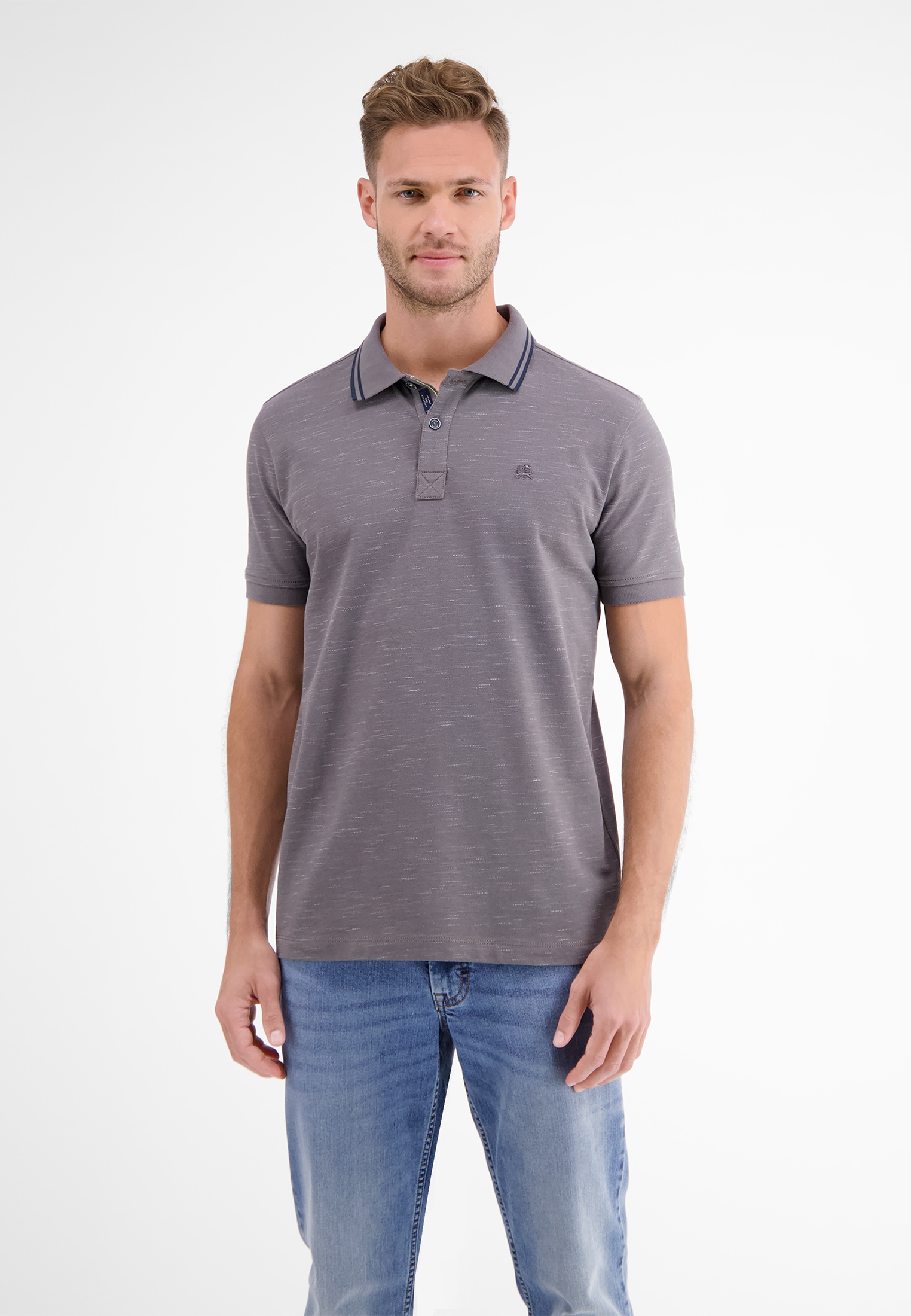 LERROS Poloshirt »LERROS Poloshirt in Two-Tone-Piqué« von Lerros