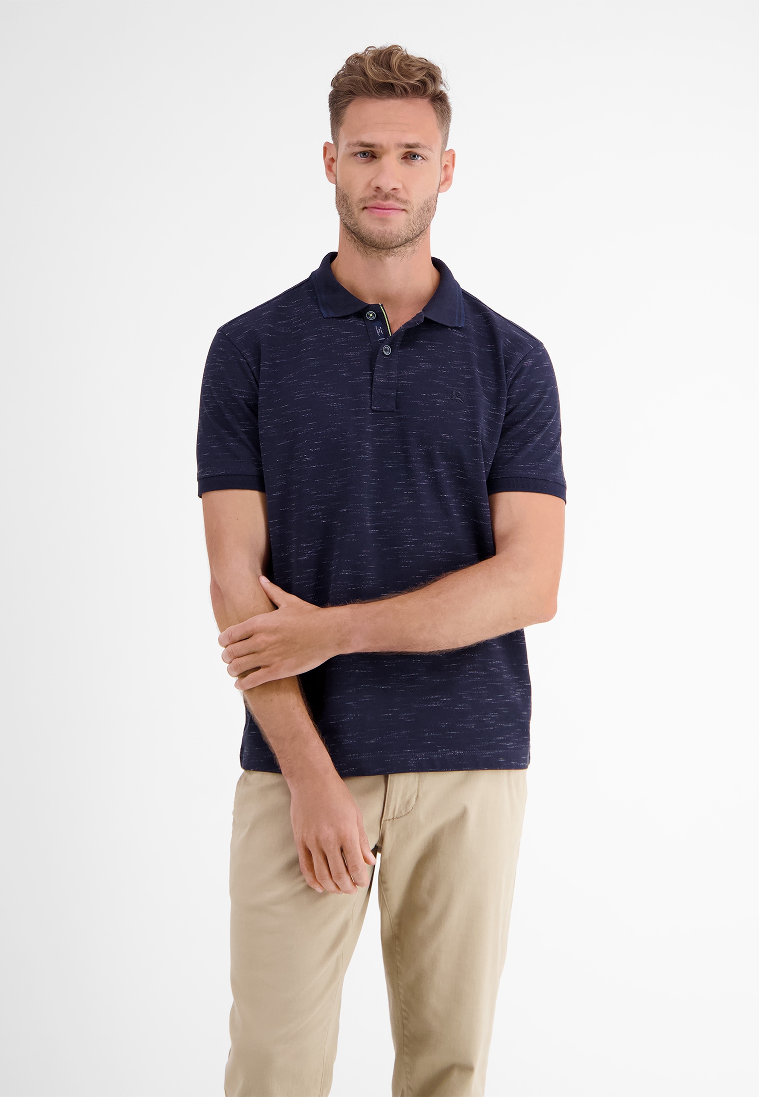 LERROS Poloshirt »LERROS Poloshirt in Two-Tone-Piqué« von Lerros