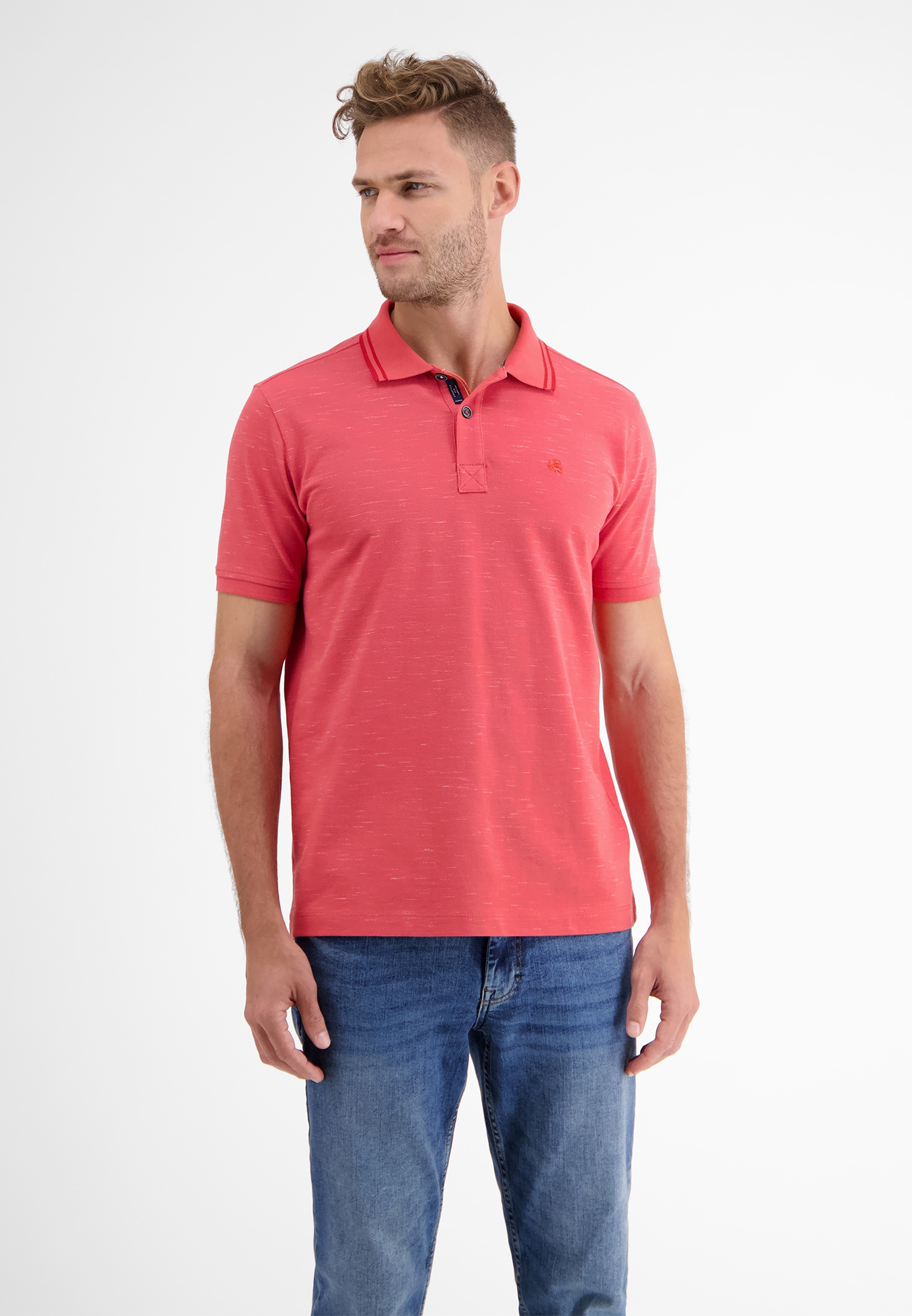 LERROS Poloshirt »LERROS Poloshirt in Two-Tone-Piqué« von Lerros