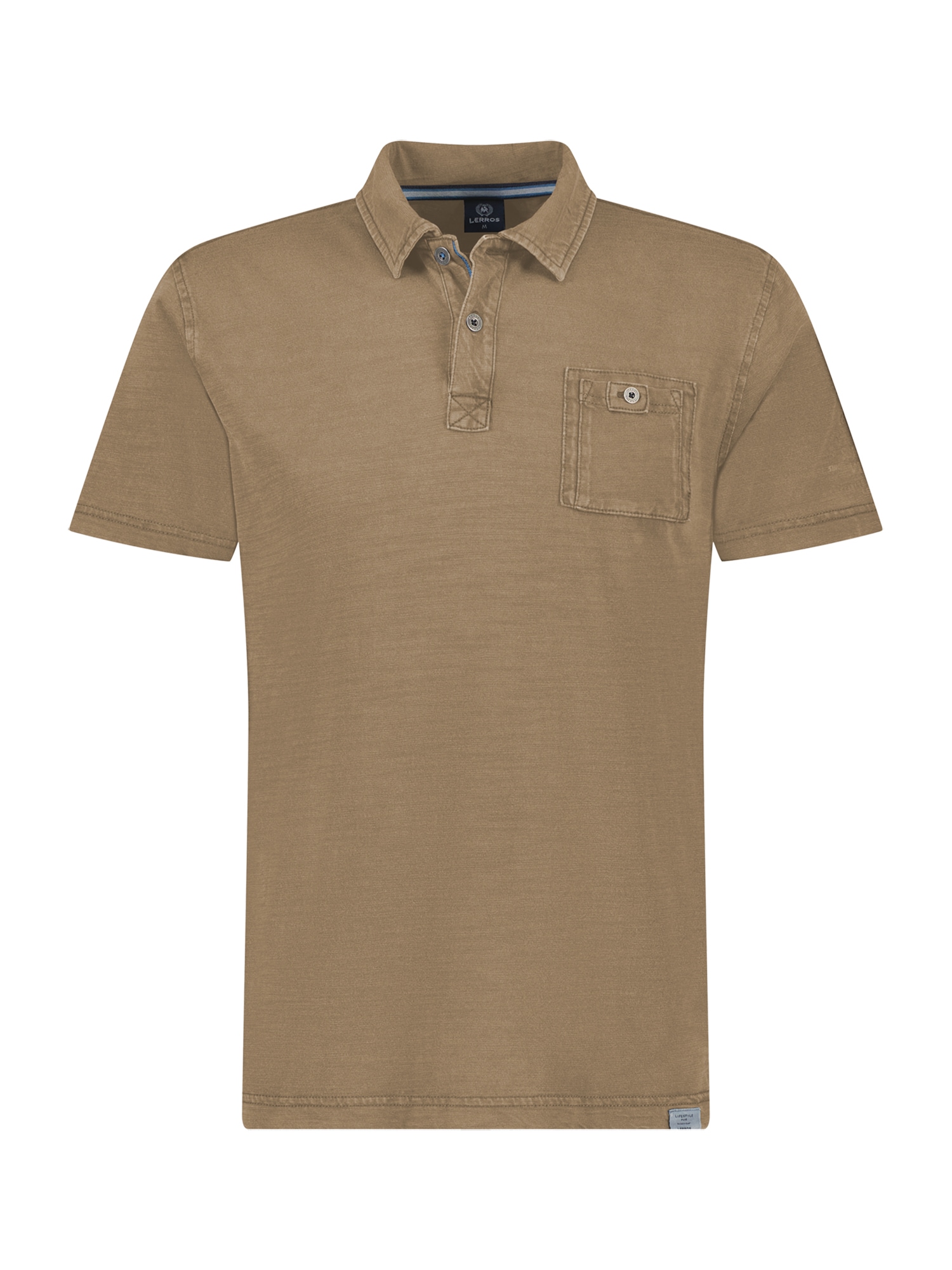 LERROS Poloshirt »LERROS Poloshirt in weicher, gewaschener Jerseyqualität« von Lerros