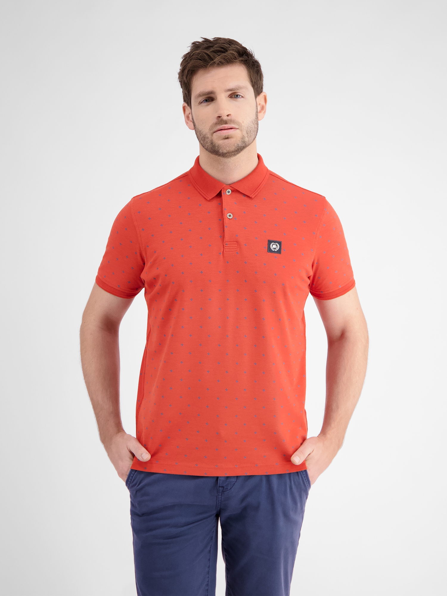 LERROS Poloshirt »LERROS Poloshirt mit Punkt-Print« von Lerros