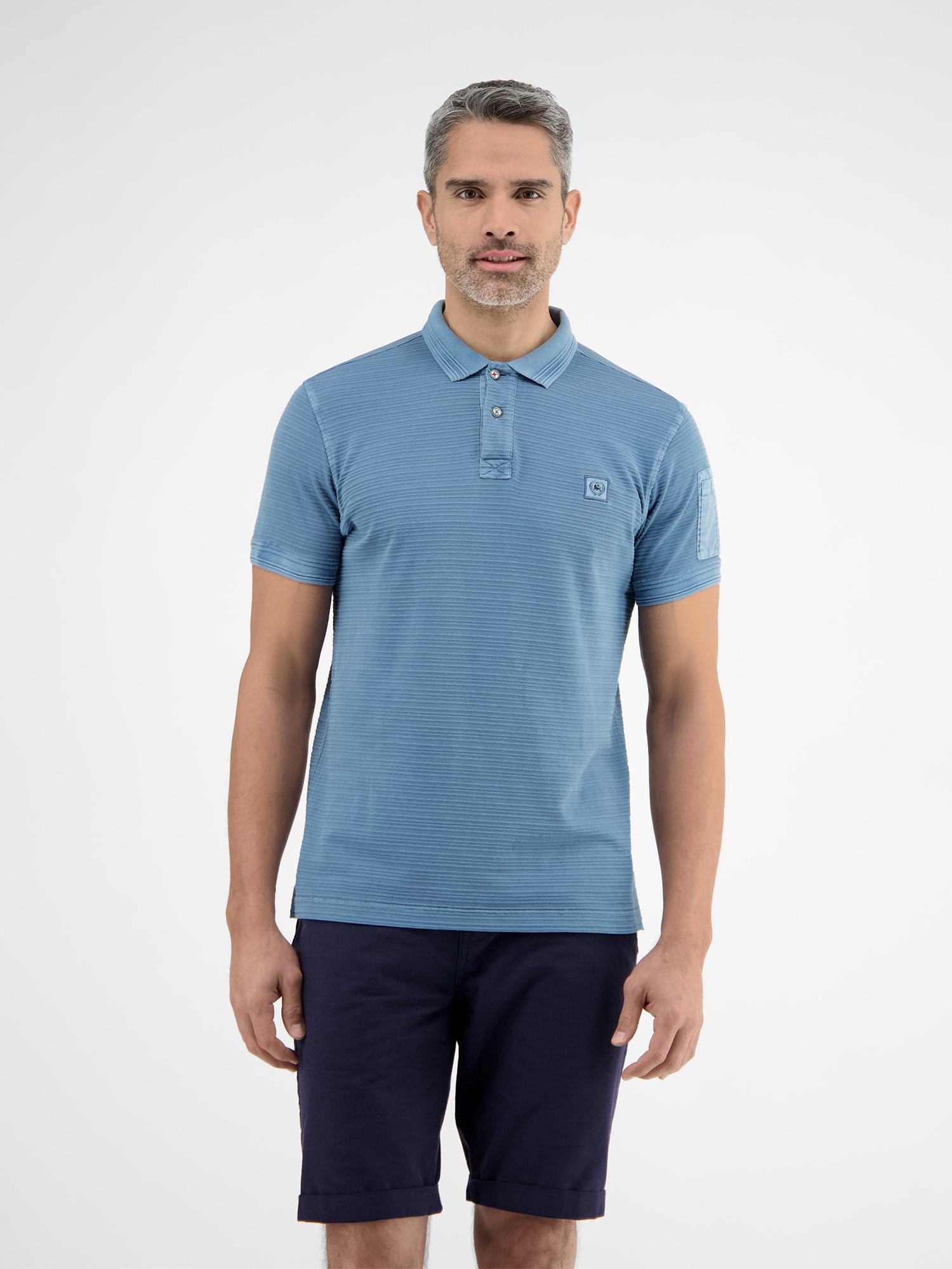 LERROS Poloshirt »LERROS Tonal-gestreiftes Poloshirt für Herren« von Lerros