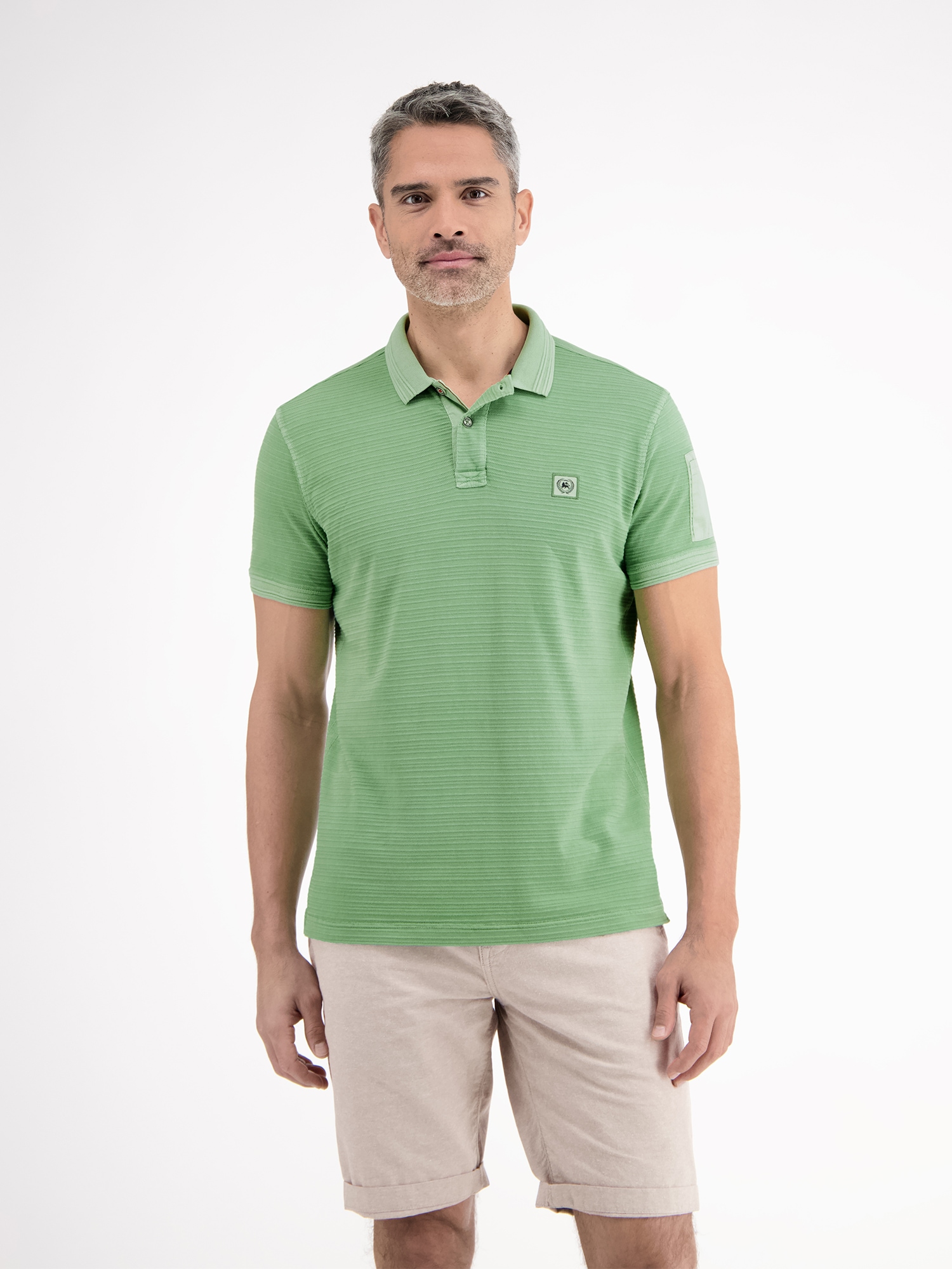 LERROS Poloshirt »LERROS Tonal-gestreiftes Poloshirt für Herren« von Lerros