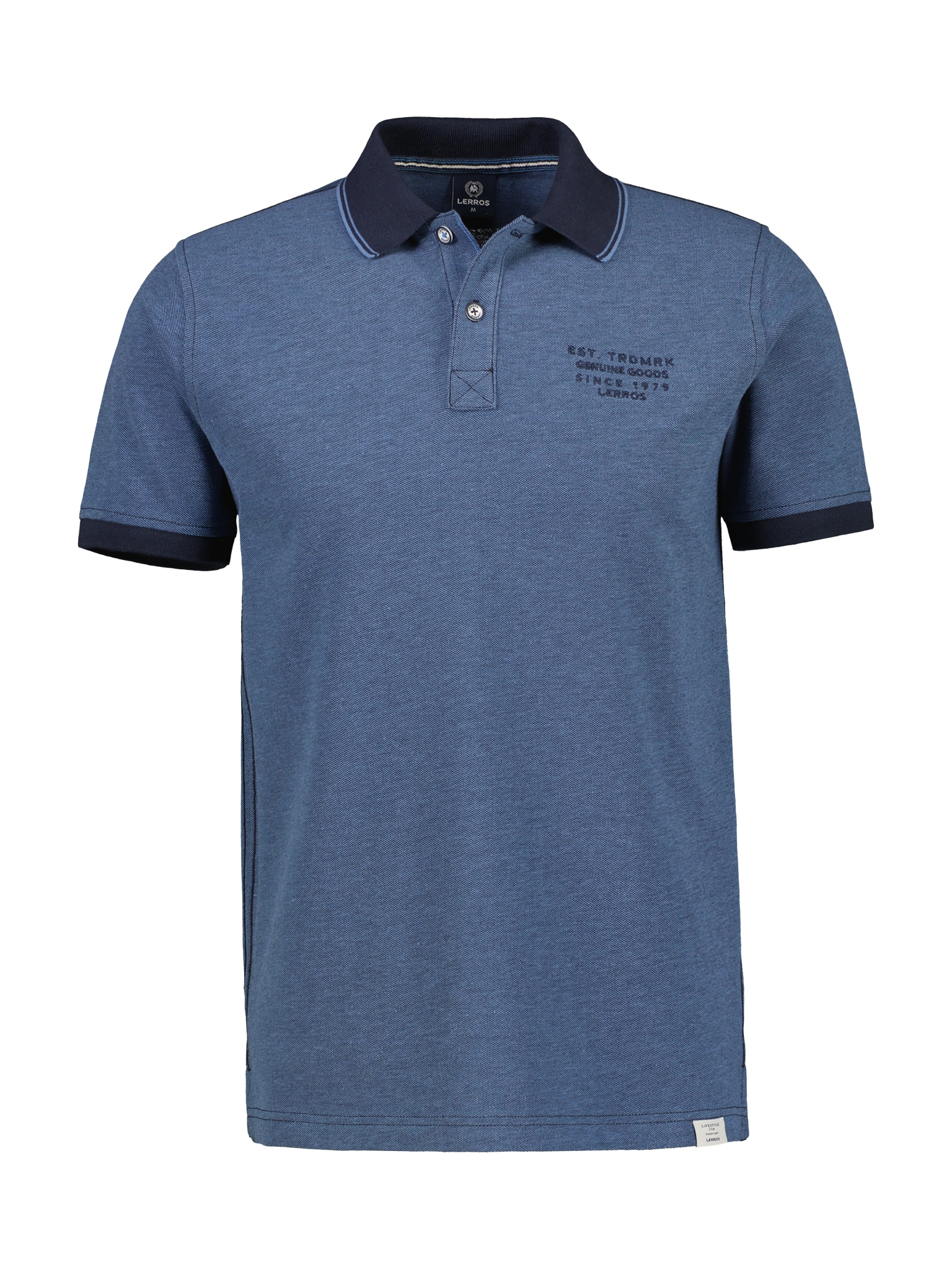 LERROS Poloshirt, in Melange-Optik von Lerros