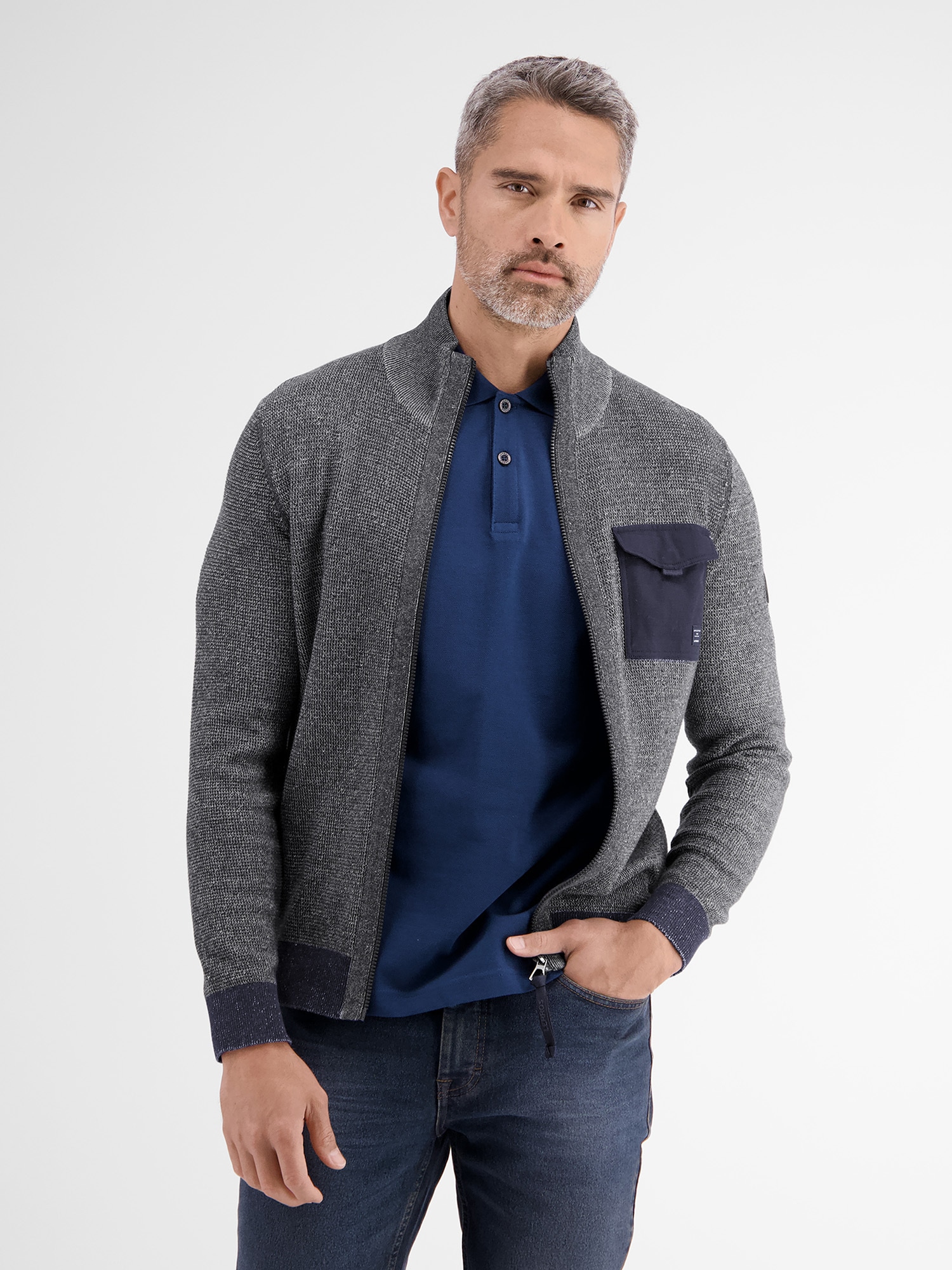 LERROS Strickjacke »LERROS Strickjacke in kerniger Optik« LERROS Strickjacke »LERROS Strickjacke in kerniger Optik« von Lerros