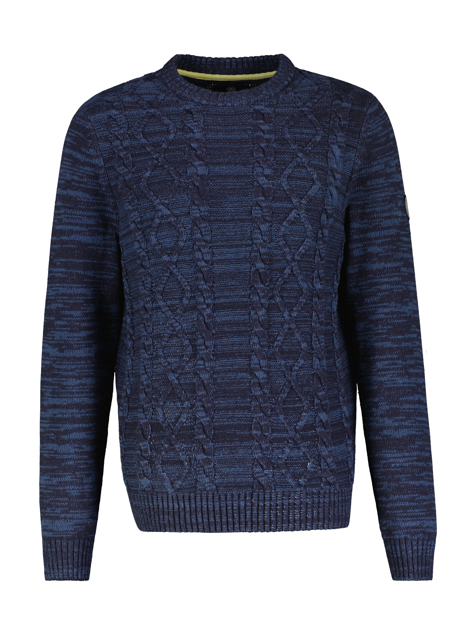 LERROS Strickpullover, meliert, mit Zopf-Muster LERROS Strickpullover, meliert, mit Zopf-Muster von Lerros