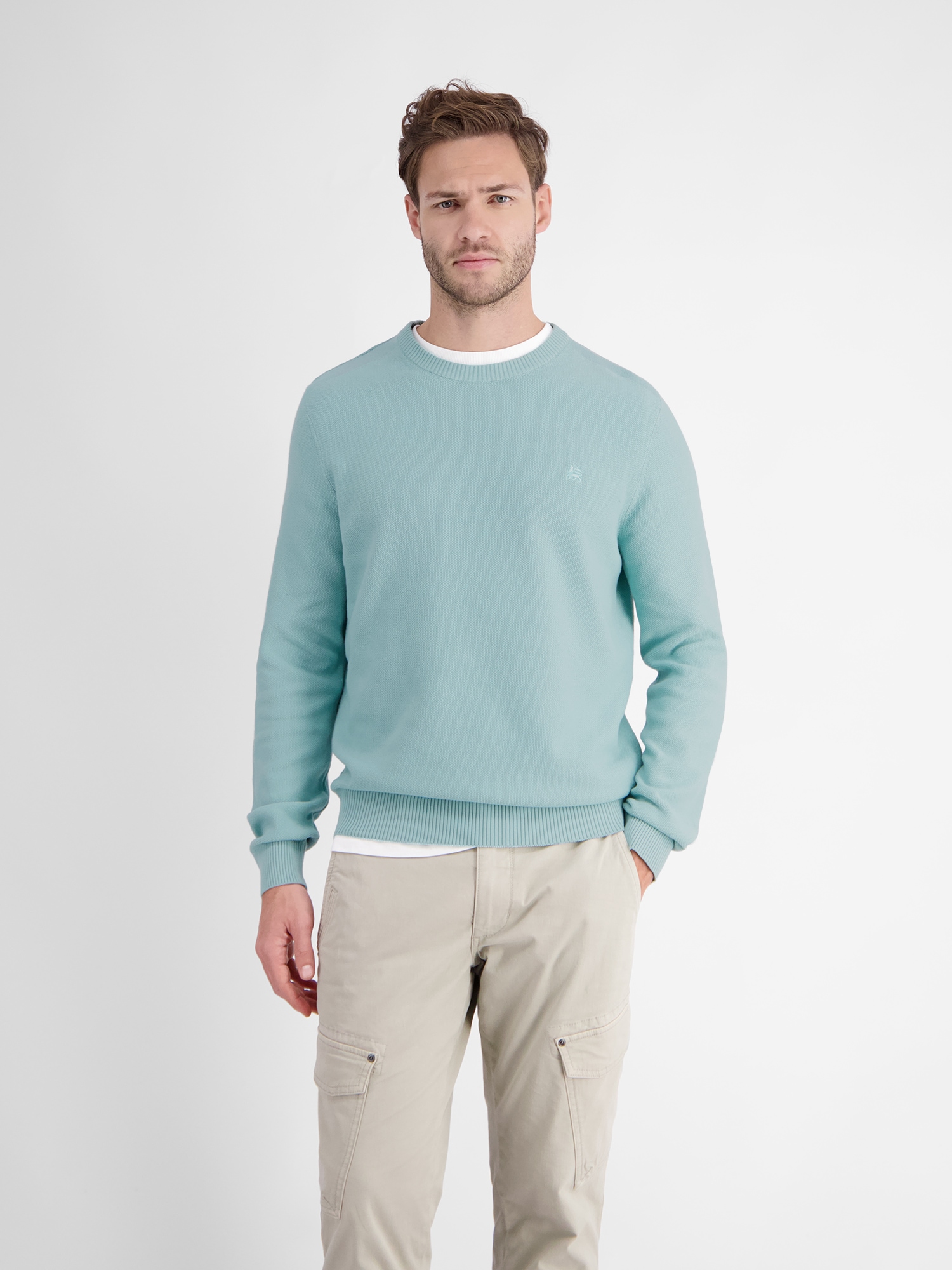 LERROS Strickpullover »LERROS Crewneck-Strickpullover für Herren« von Lerros