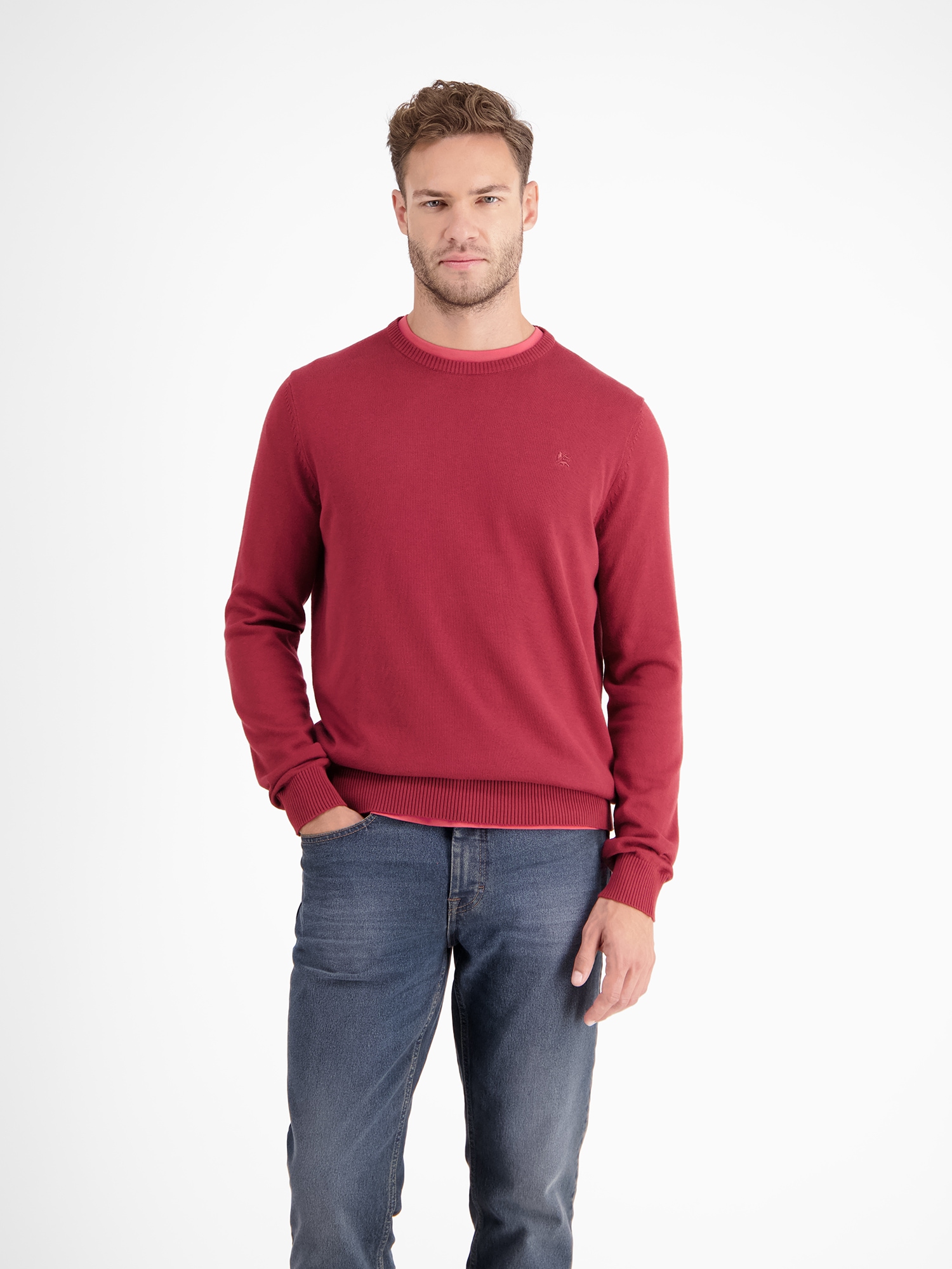 LERROS Strickpullover »LERROS Crewneck Strickpullover« von Lerros