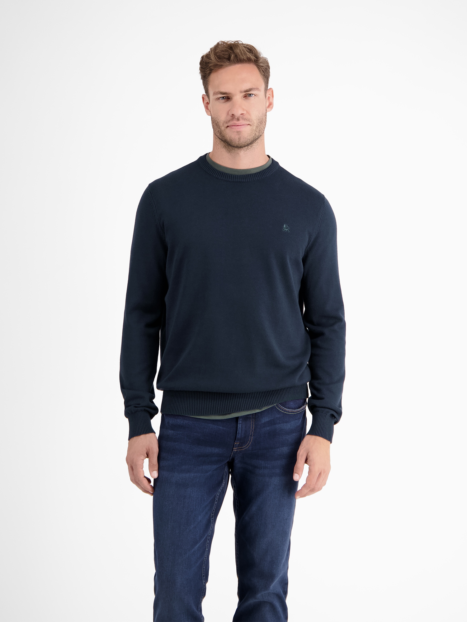 LERROS Strickpullover »LERROS Crewneck Strickpullover« LERROS Strickpullover »LERROS Crewneck Strickpullover« von Lerros