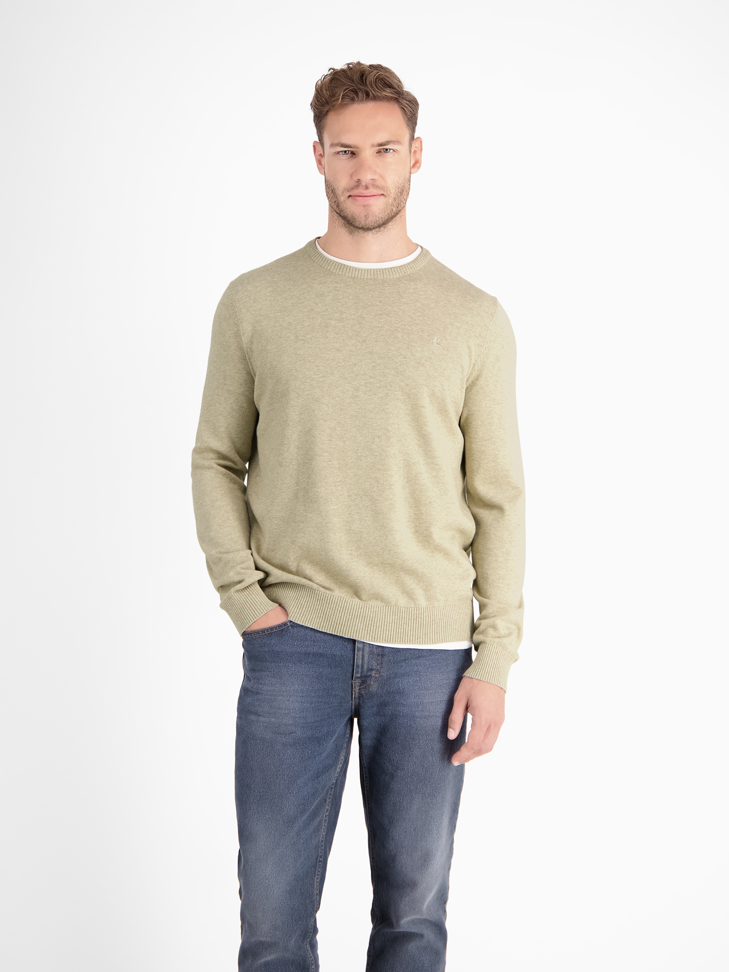 LERROS Strickpullover »LERROS Crewneck Strickpullover« von Lerros