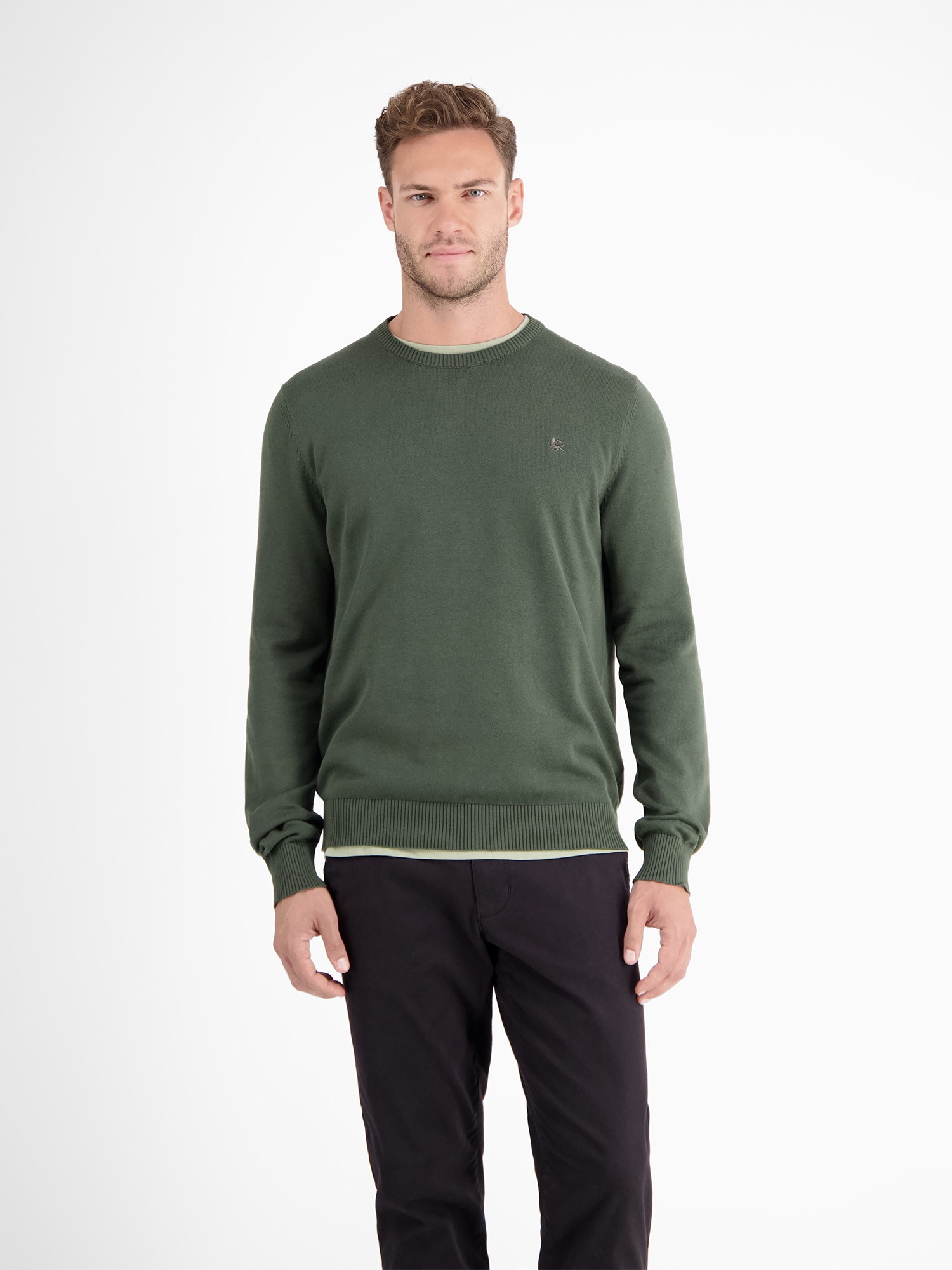 LERROS Strickpullover »LERROS Crewneck Strickpullover« LERROS Strickpullover »LERROS Crewneck Strickpullover« von Lerros