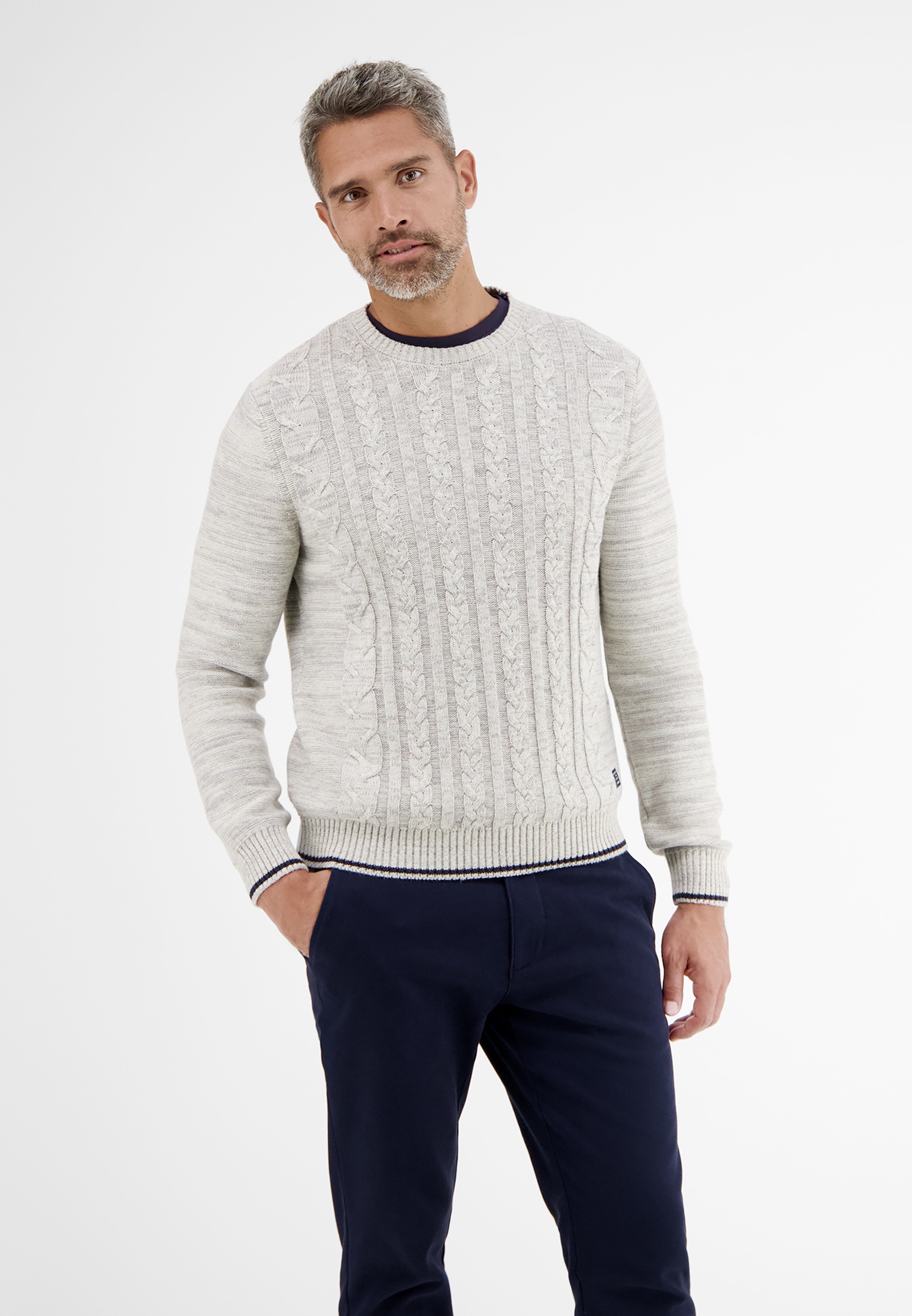 LERROS Strickpullover »LERROS Crewneck Strickpullover« von Lerros