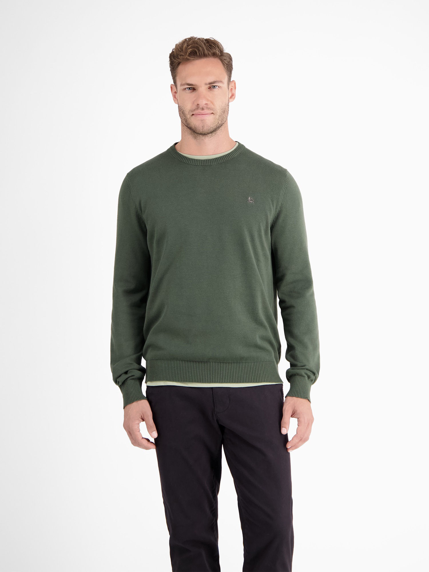 LERROS Strickpullover »LERROS Crewneck Strickpullover« LERROS Strickpullover »LERROS Crewneck Strickpullover« von Lerros