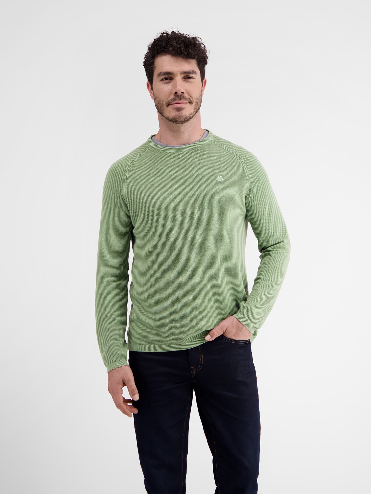 LERROS Strickpullover »LERROS Gestreifter Strickpullover, Strukturbaumwolle« LERROS Strickpullover »LERROS Gestreifter Strickpullover, Strukturbaumwolle« von Lerros
