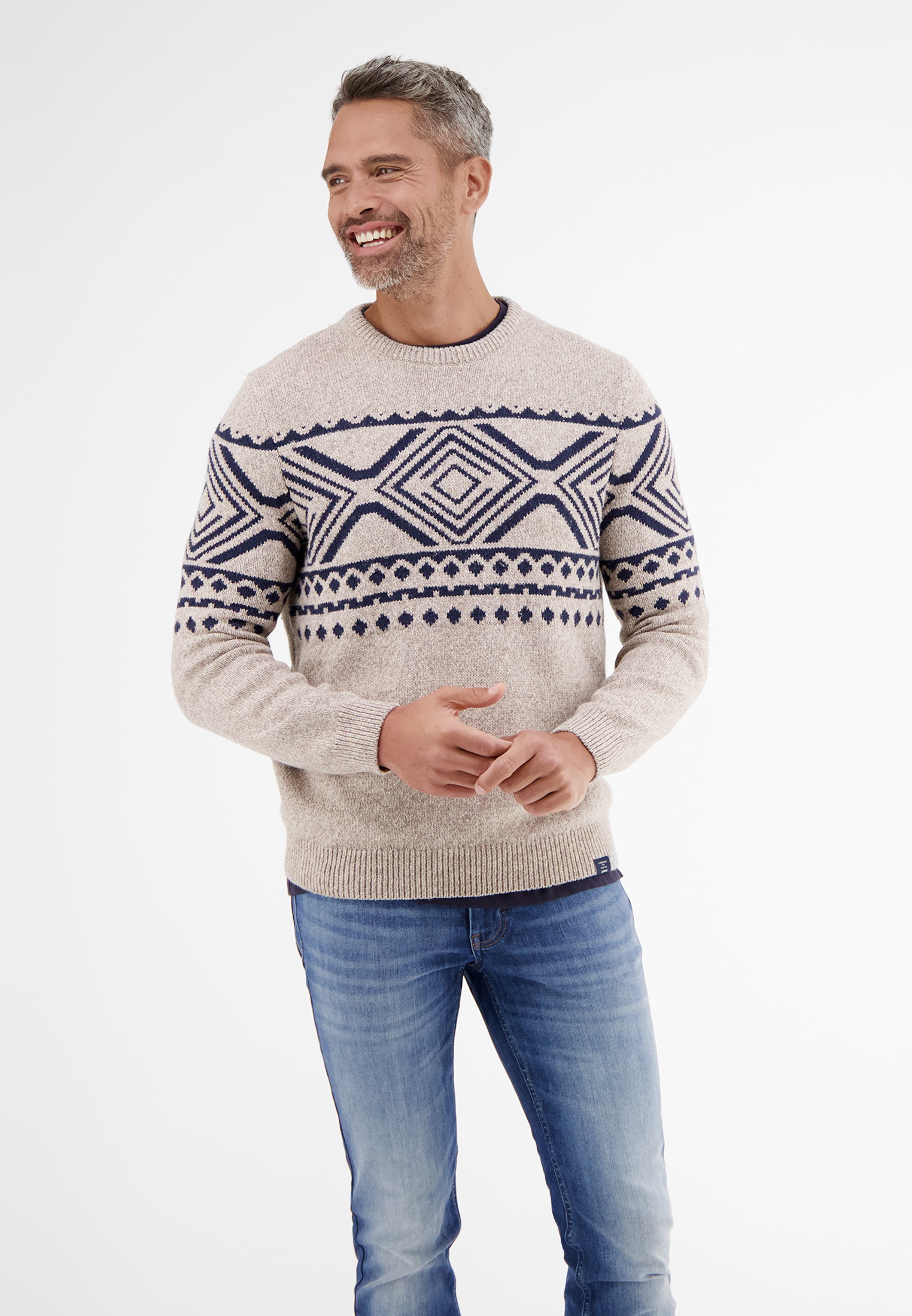 LERROS Strickpullover »LERROS Jacquard-Strickpullover« von Lerros