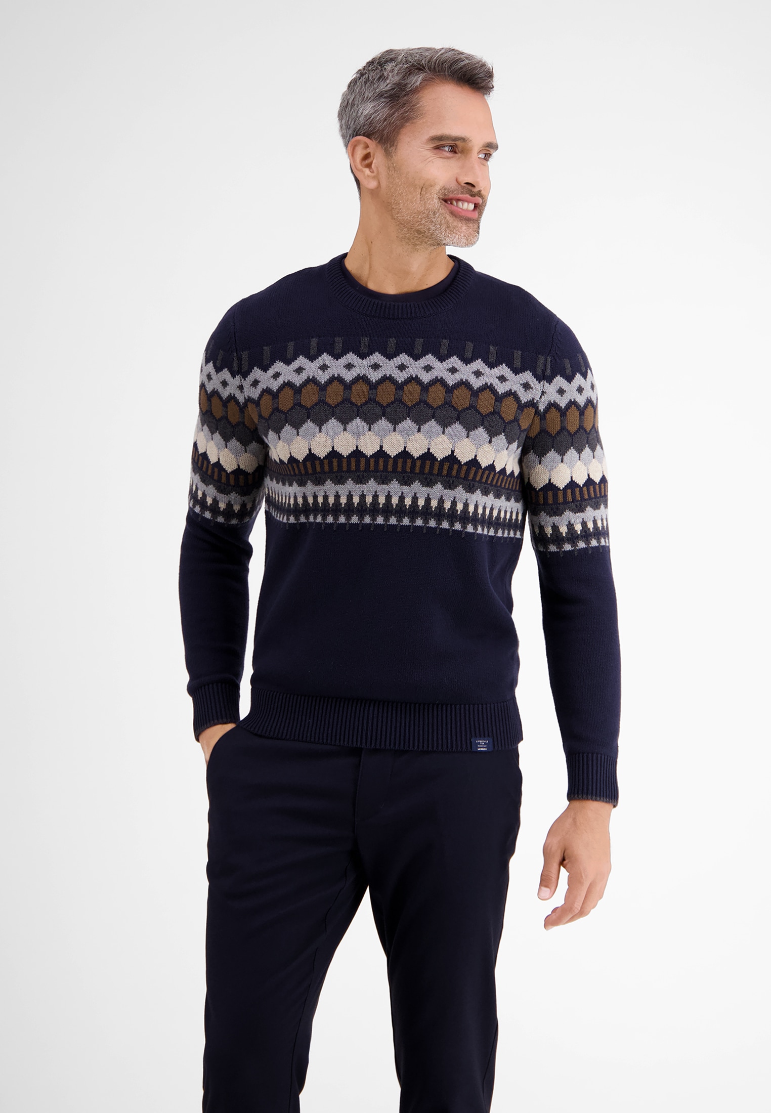 LERROS Strickpullover »LERROS Jacquard-Strickpullover« von Lerros