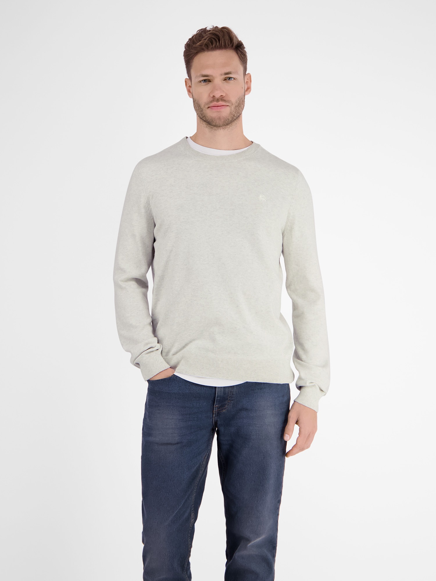 LERROS Strickpullover »LERROS Lässiger Flachstrickpullover« LERROS Strickpullover »LERROS Lässiger Flachstrickpullover« von Lerros