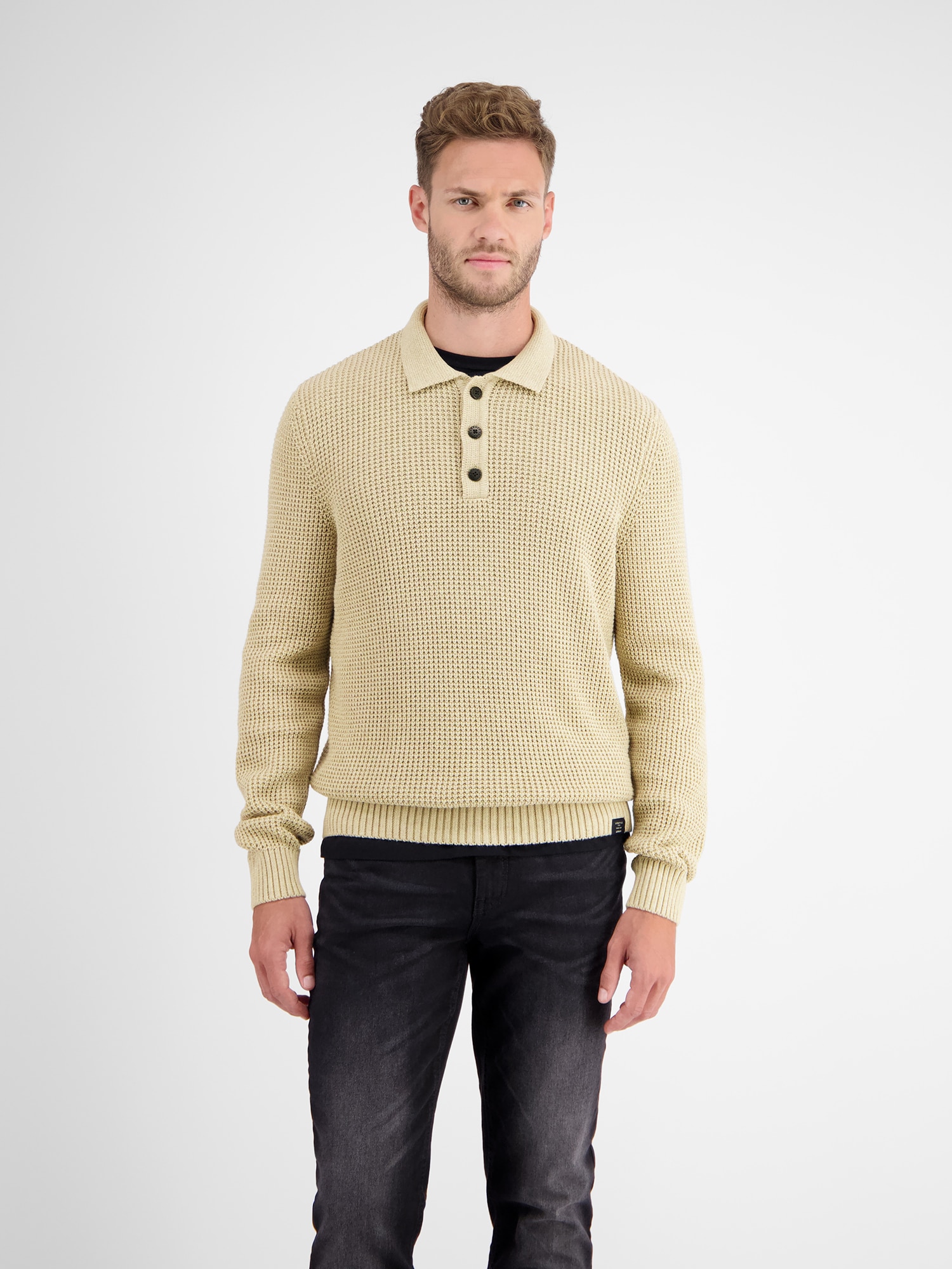 LERROS Strickpullover »LERROS Langarm Strickpolo« LERROS Strickpullover »LERROS Langarm Strickpolo« von Lerros
