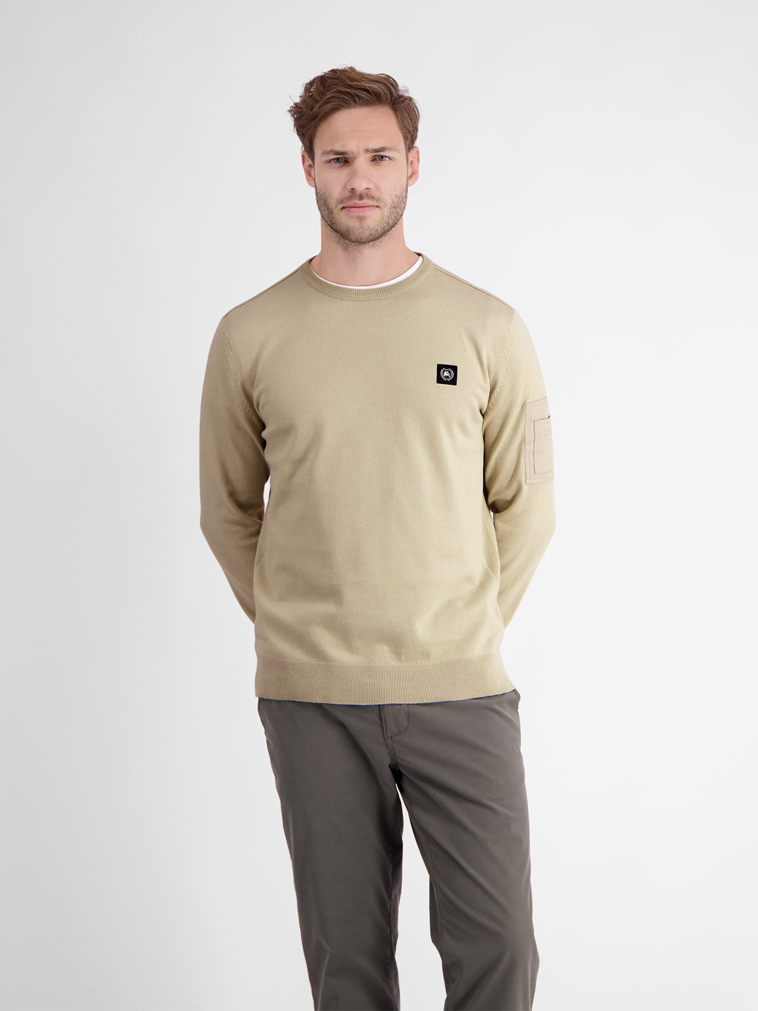LERROS Strickpullover »LERROS Rundhals Strickpullover« LERROS Strickpullover »LERROS Rundhals Strickpullover« von Lerros