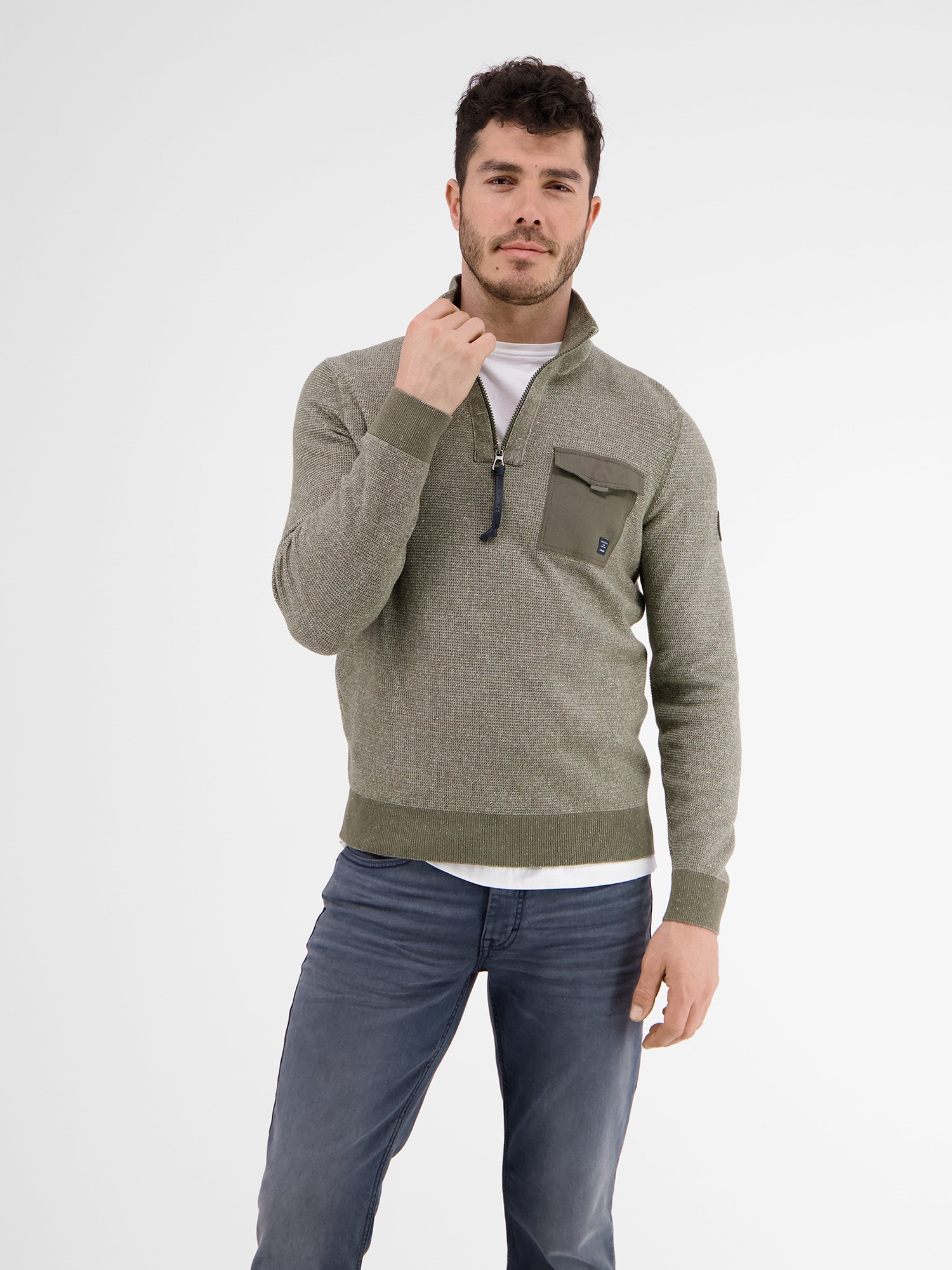 LERROS Strickpullover »LERROS Stricktroyer in kerniger Optik« LERROS Strickpullover »LERROS Stricktroyer in kerniger Optik« von Lerros