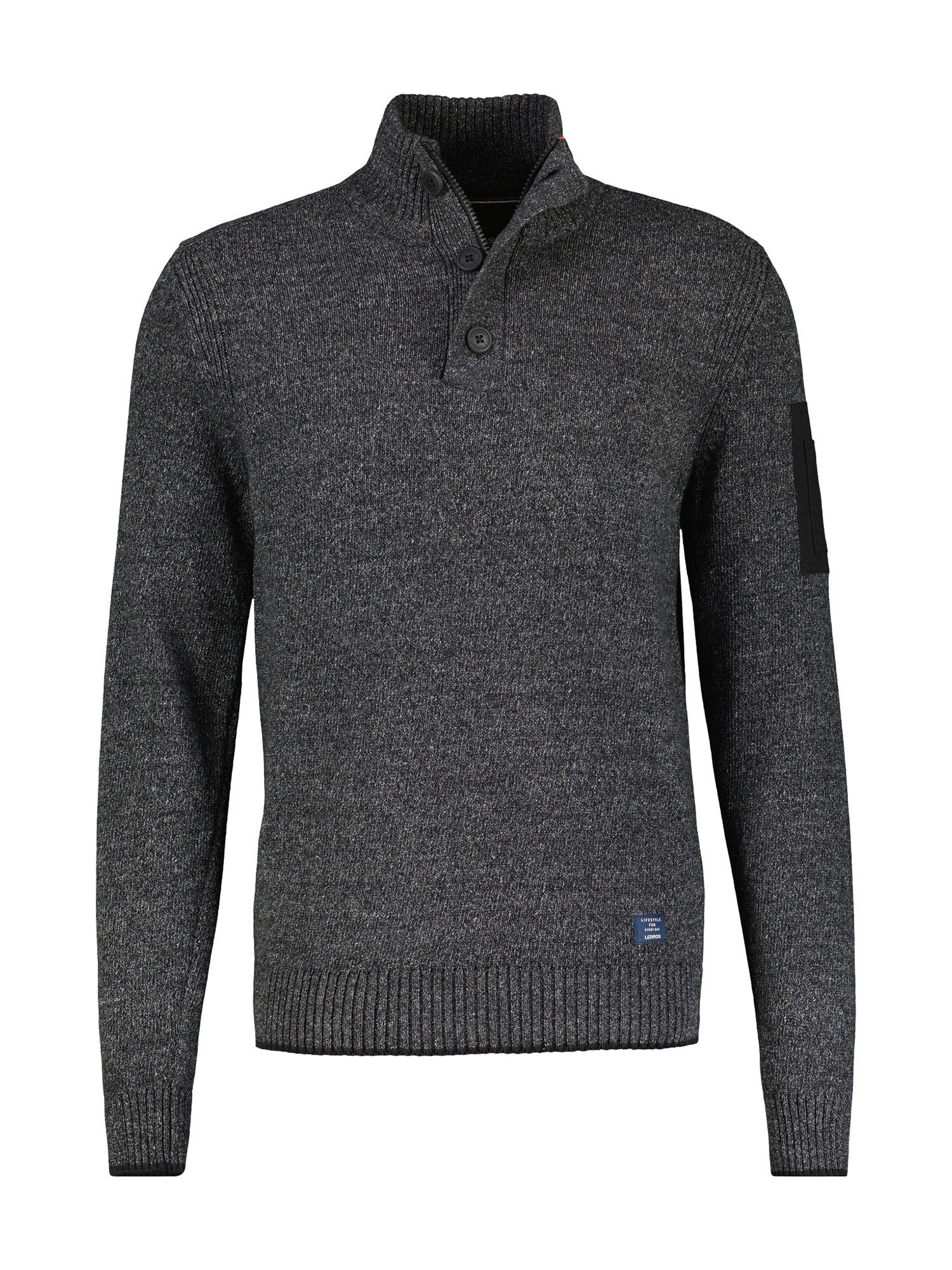 LERROS Strickpullover »LERROS Troyer in lebendiger Strickoptik« von Lerros