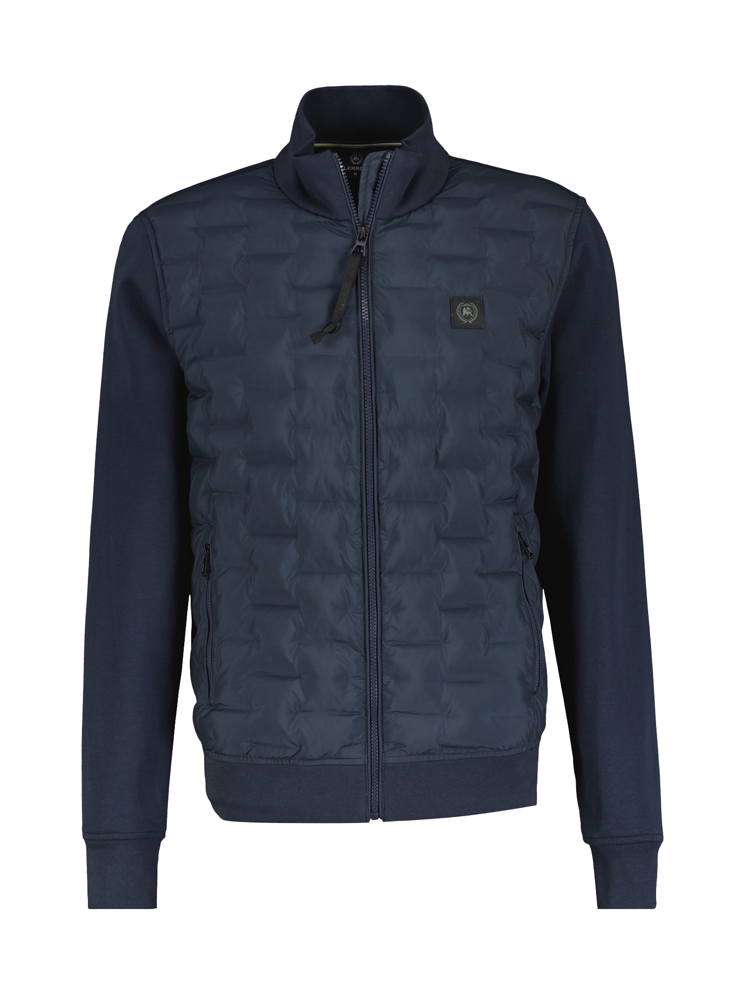 LERROS Sweatjacke »LERROS Herren Sweatjacke mit gesteppter Front«