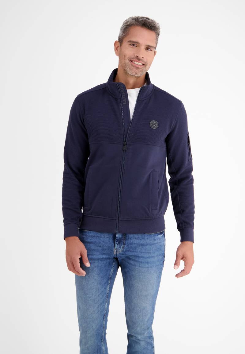 LERROS Sweatjacke »LERROS Sweatjacke, quer-gerippt mit Stehkragen« von Lerros