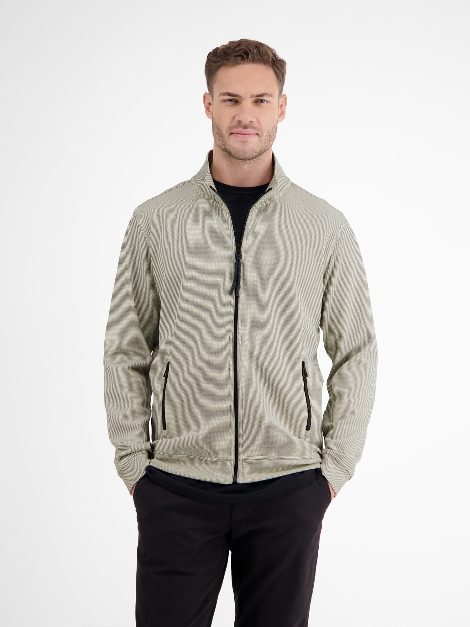 LERROS Sweatjacke »LERROS Unifarbene Sweatjacke für Herren« LERROS Sweatjacke »LERROS Unifarbene Sweatjacke für Herren« von Lerros