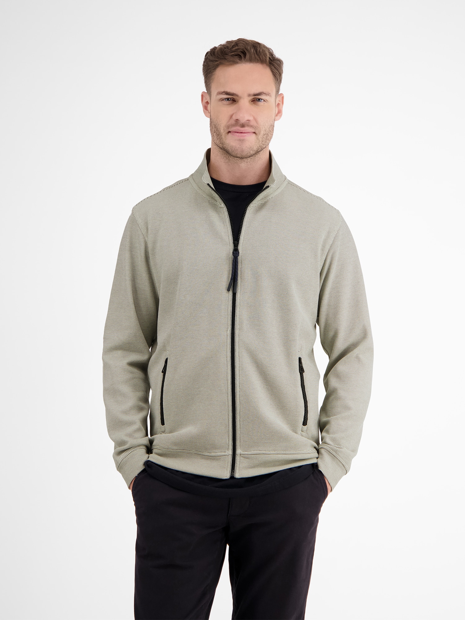 LERROS Sweatjacke »LERROS Unifarbene Sweatjacke für Herren« von Lerros