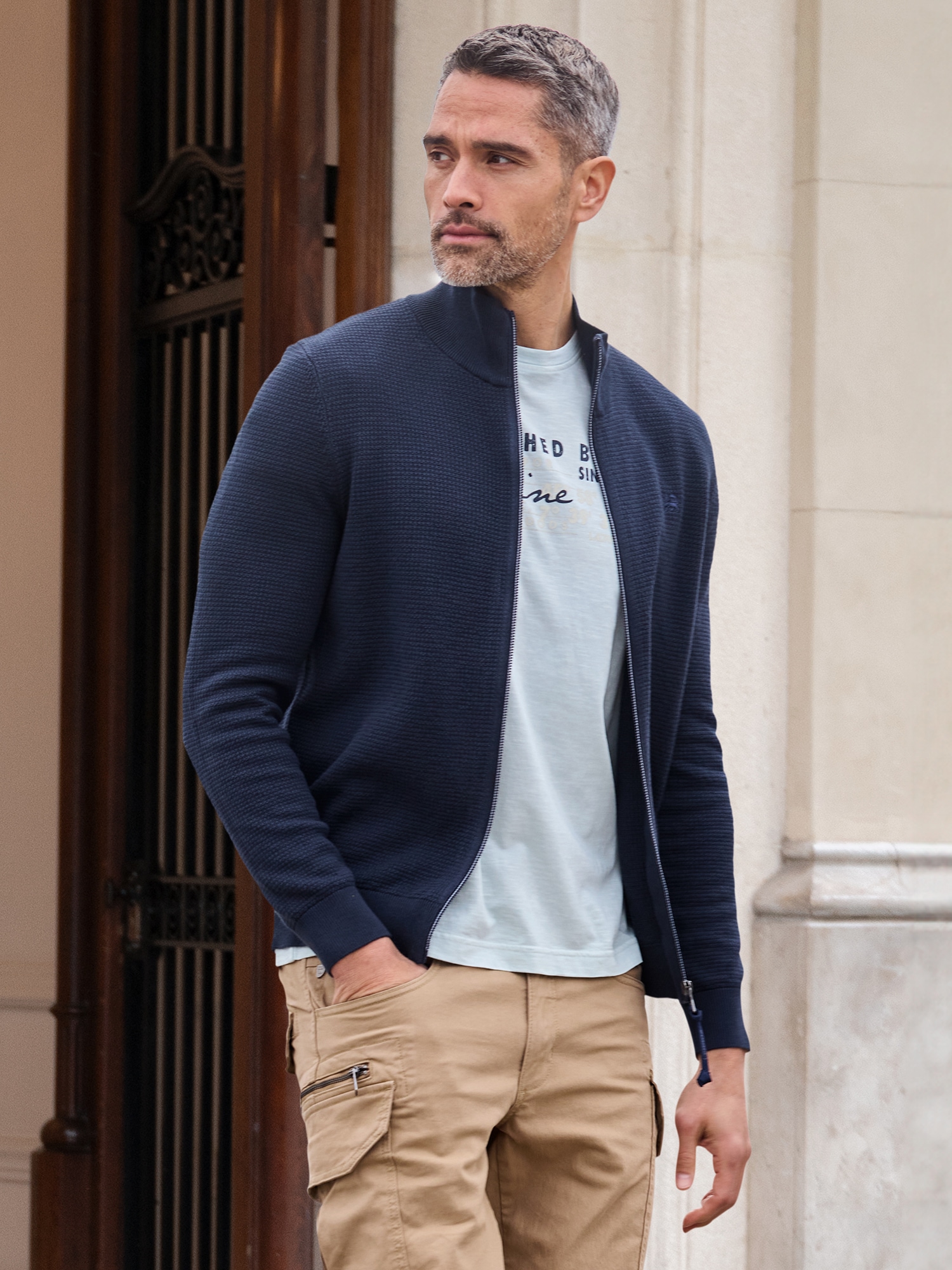 LERROS Sweatjacke »LERROS Unifarbene Sweatjacke für Herren« von Lerros