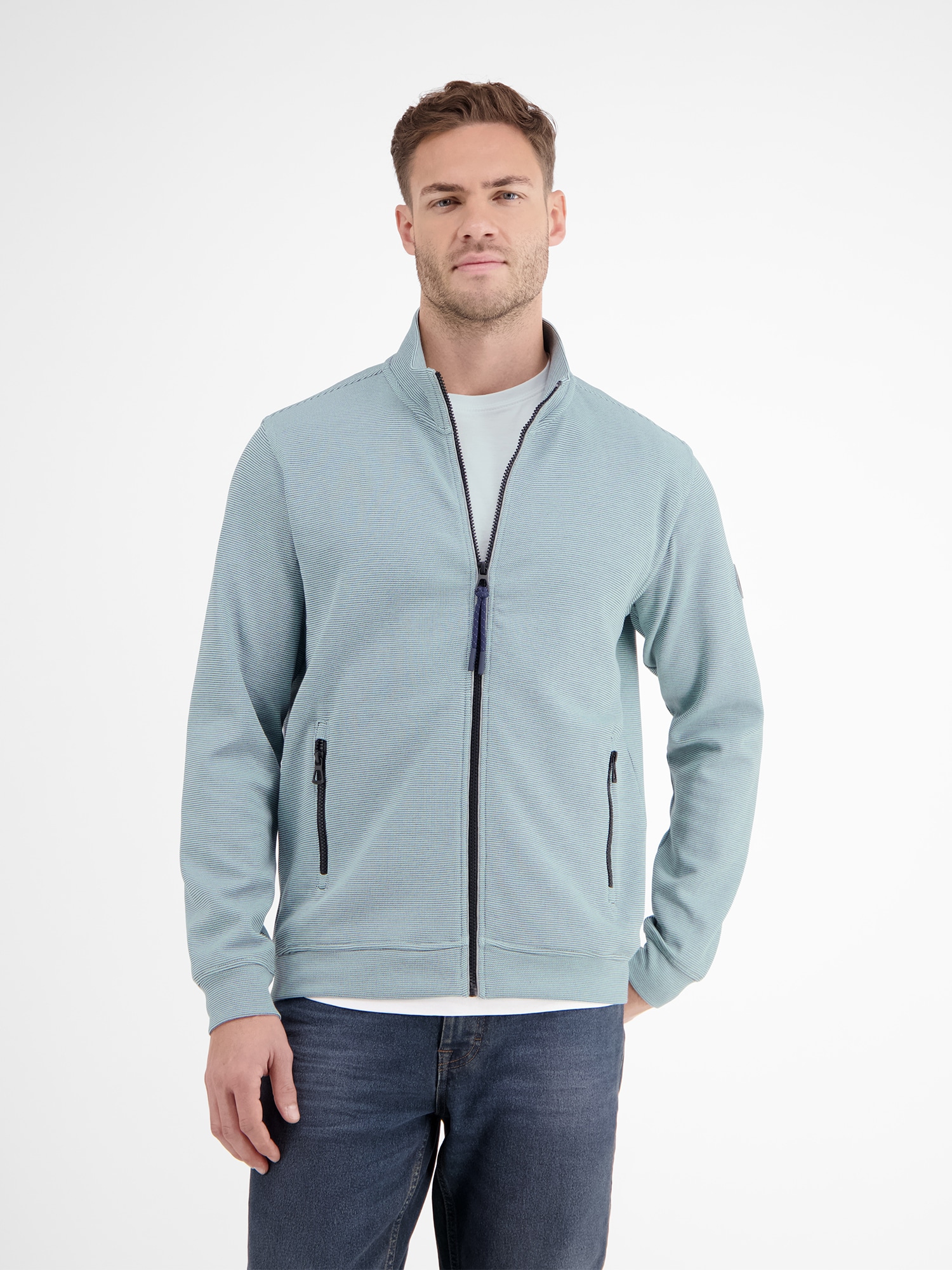 LERROS Sweatjacke »LERROS Unifarbene Sweatjacke für Herren« von Lerros