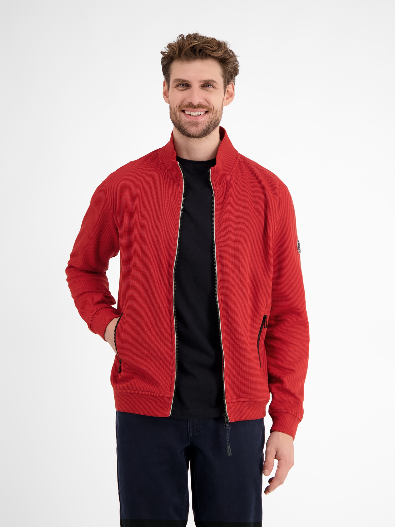 LERROS Sweatjacke »LERROS Unifarbene Sweatjacke für Herren« von Lerros